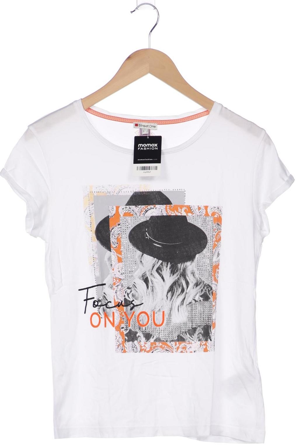 

Street One Damen T-Shirt, weiß, Gr. 34