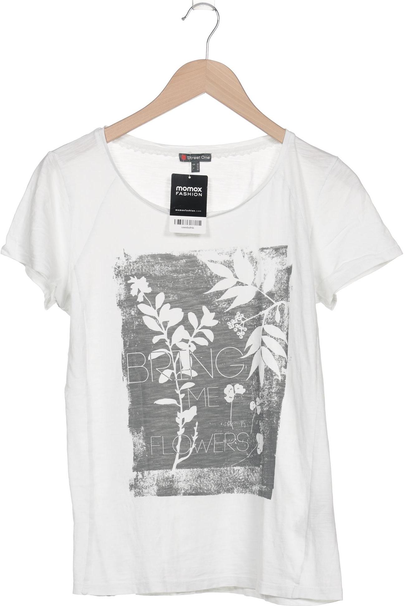 

Street One Damen T-Shirt, weiß, Gr. 40