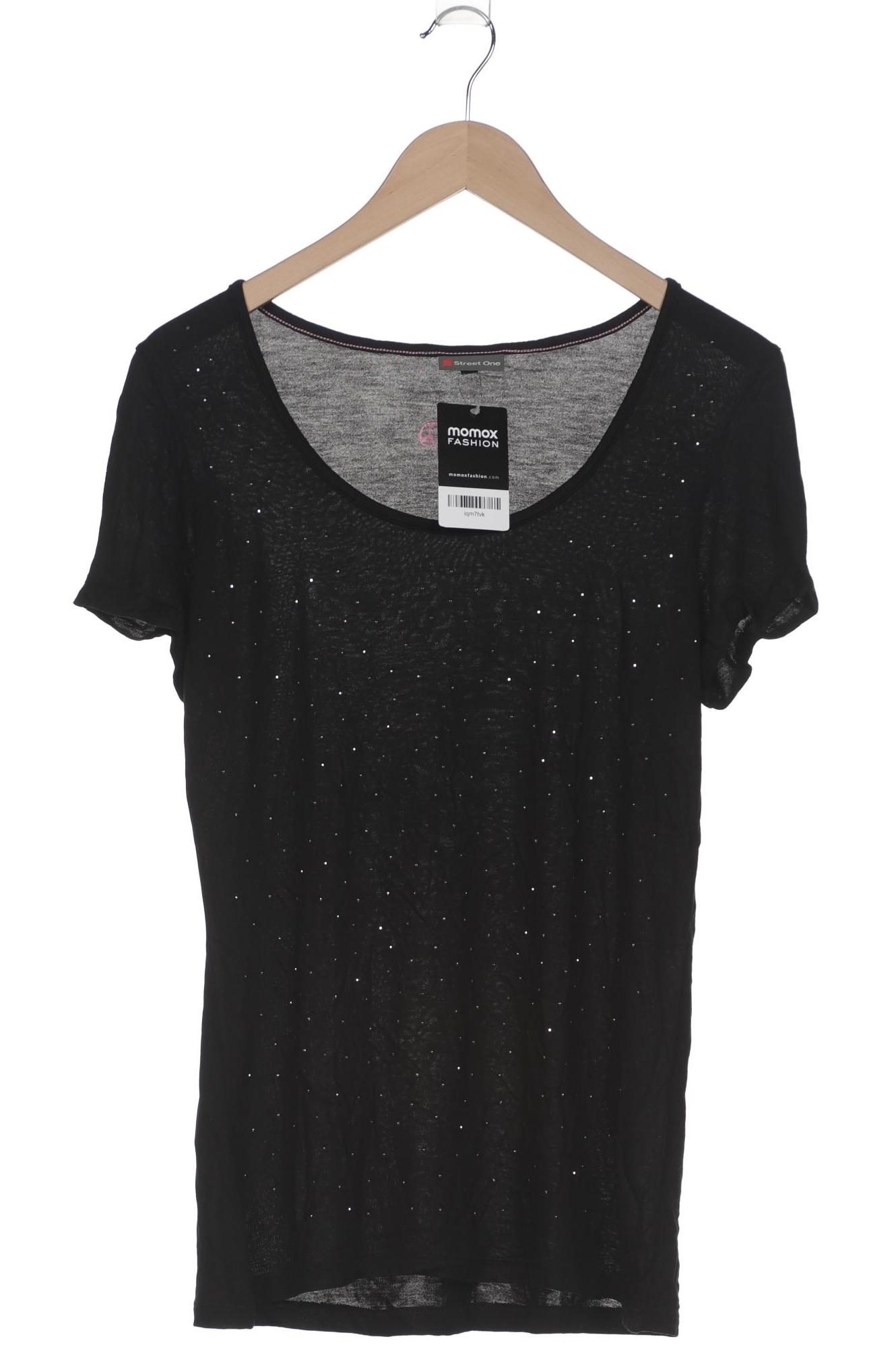 

Street One Damen T-Shirt, schwarz, Gr. 38