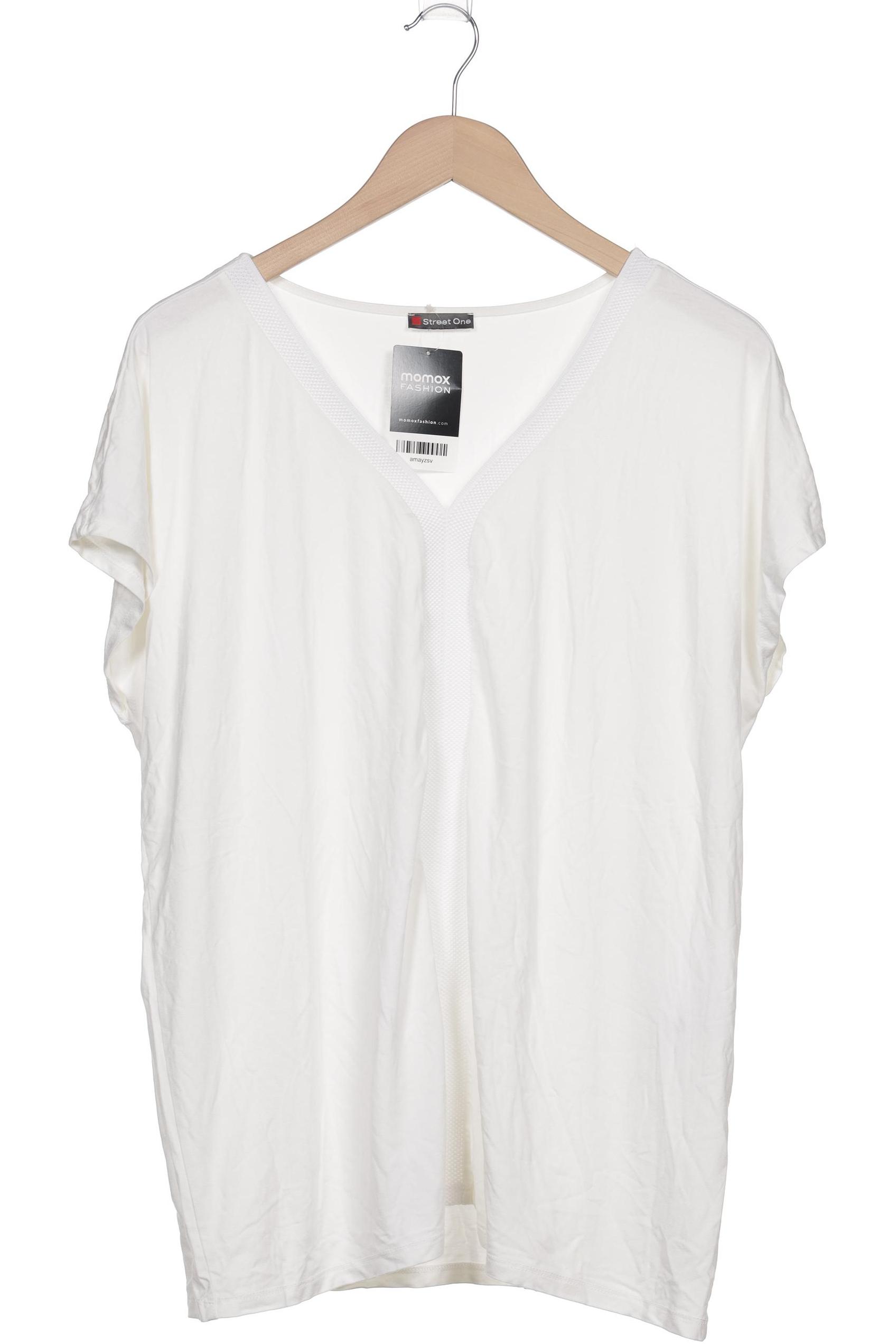 

Street One Damen T-Shirt, cremeweiß, Gr. 48