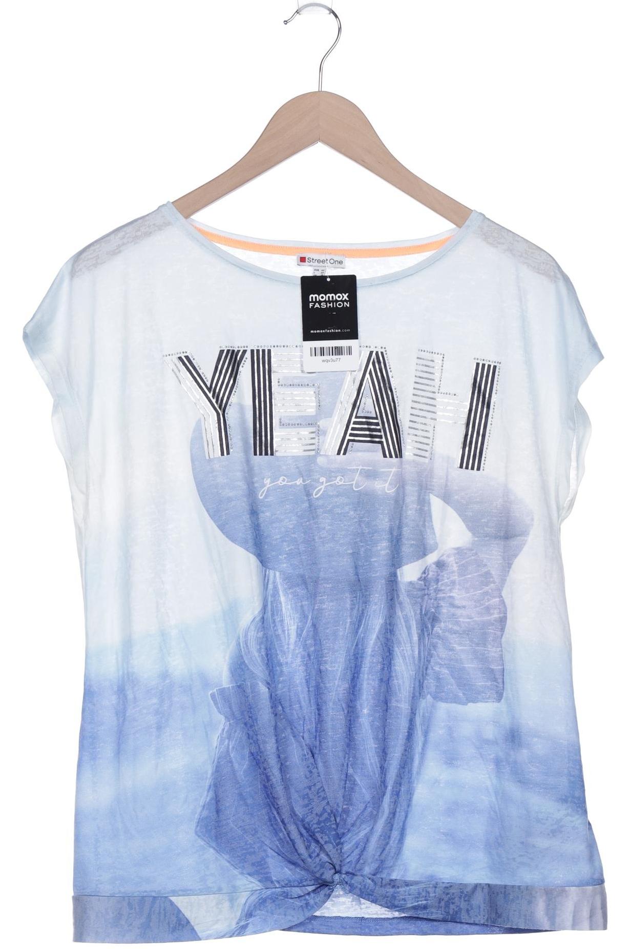 

Street One Damen T-Shirt, blau, Gr. 42