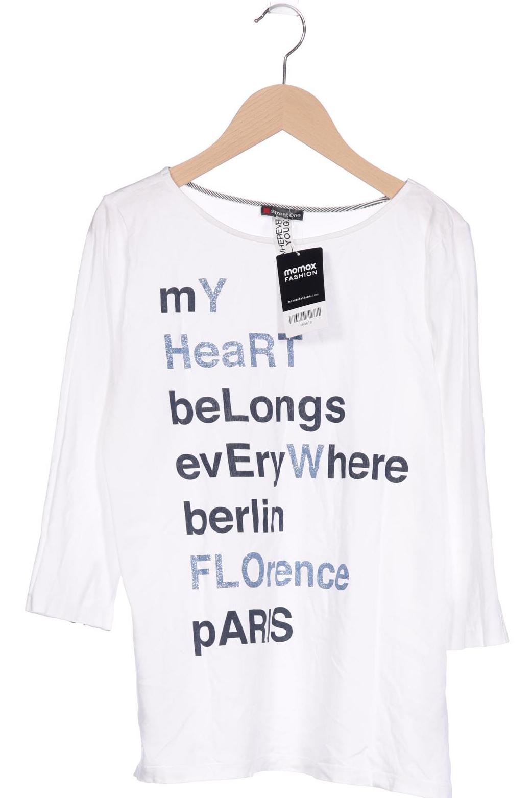 

Street One Damen Langarmshirt, weiß