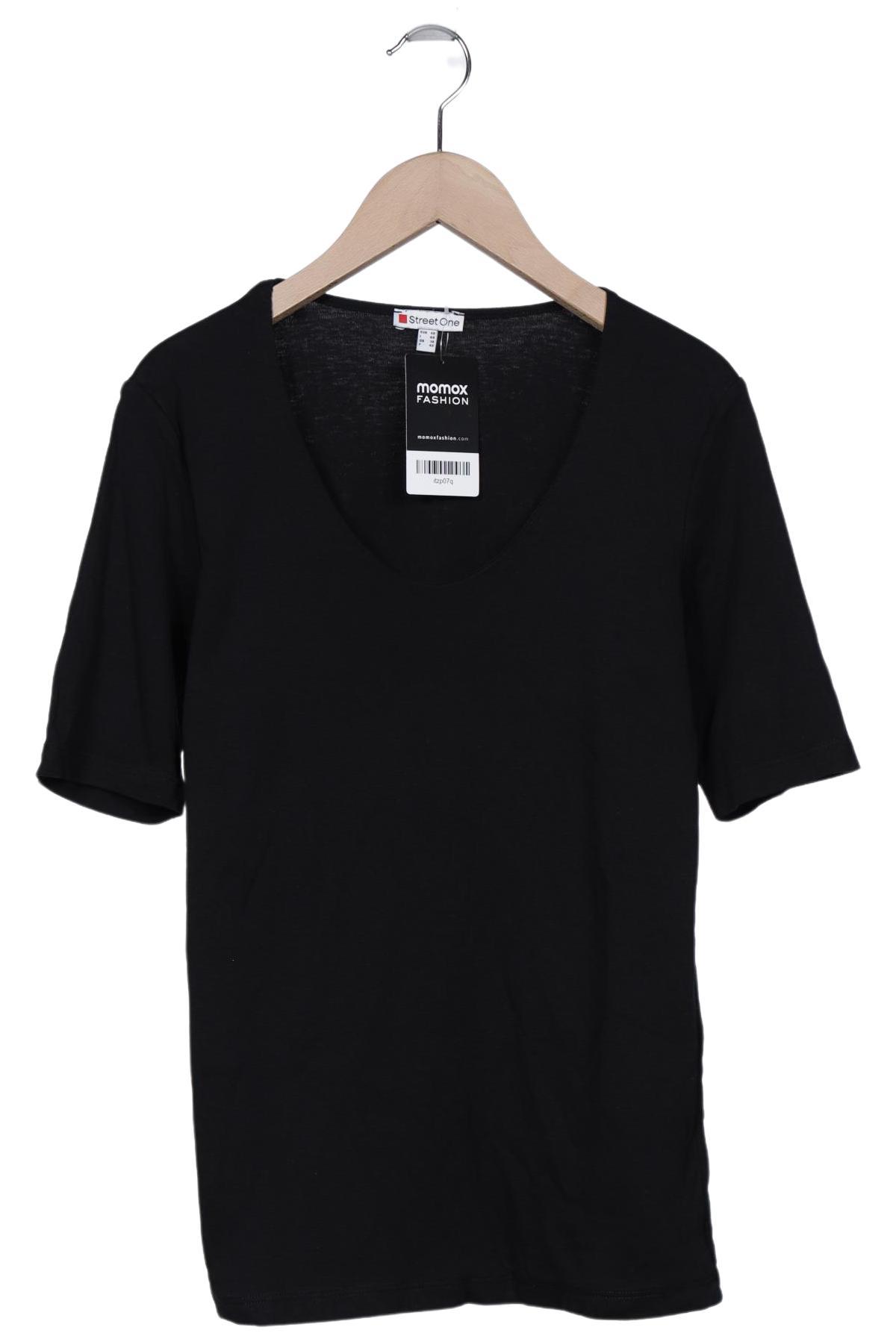 

Street One Damen T-Shirt, schwarz, Gr. 40