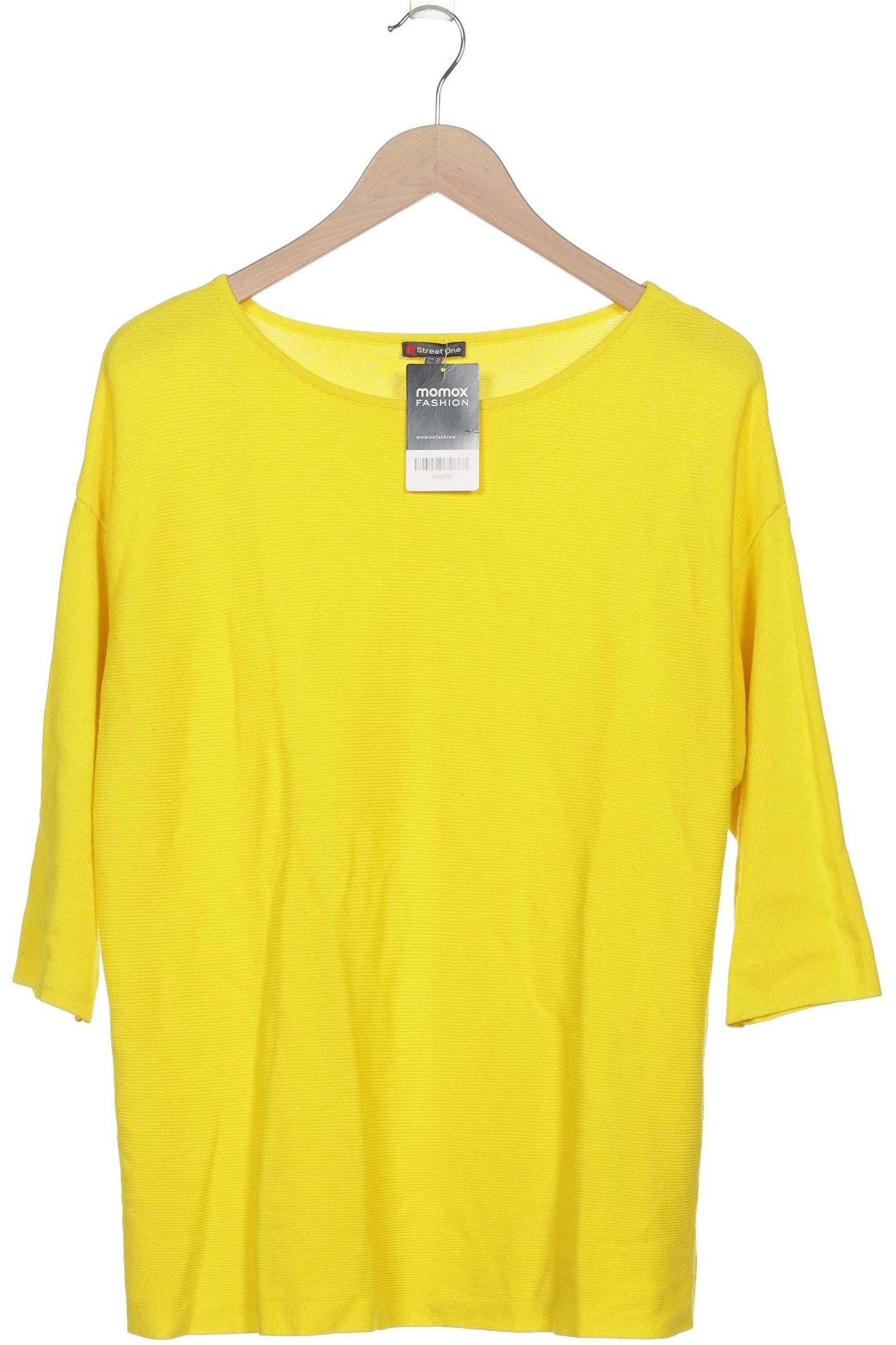

Street One Damen Pullover, gelb, Gr. 38