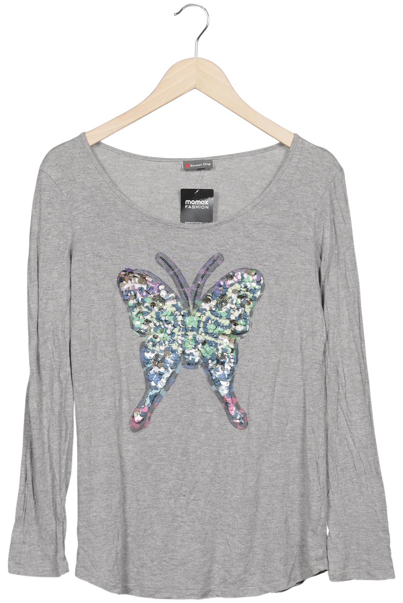 

Street One Damen Langarmshirt, grau, Gr. 40