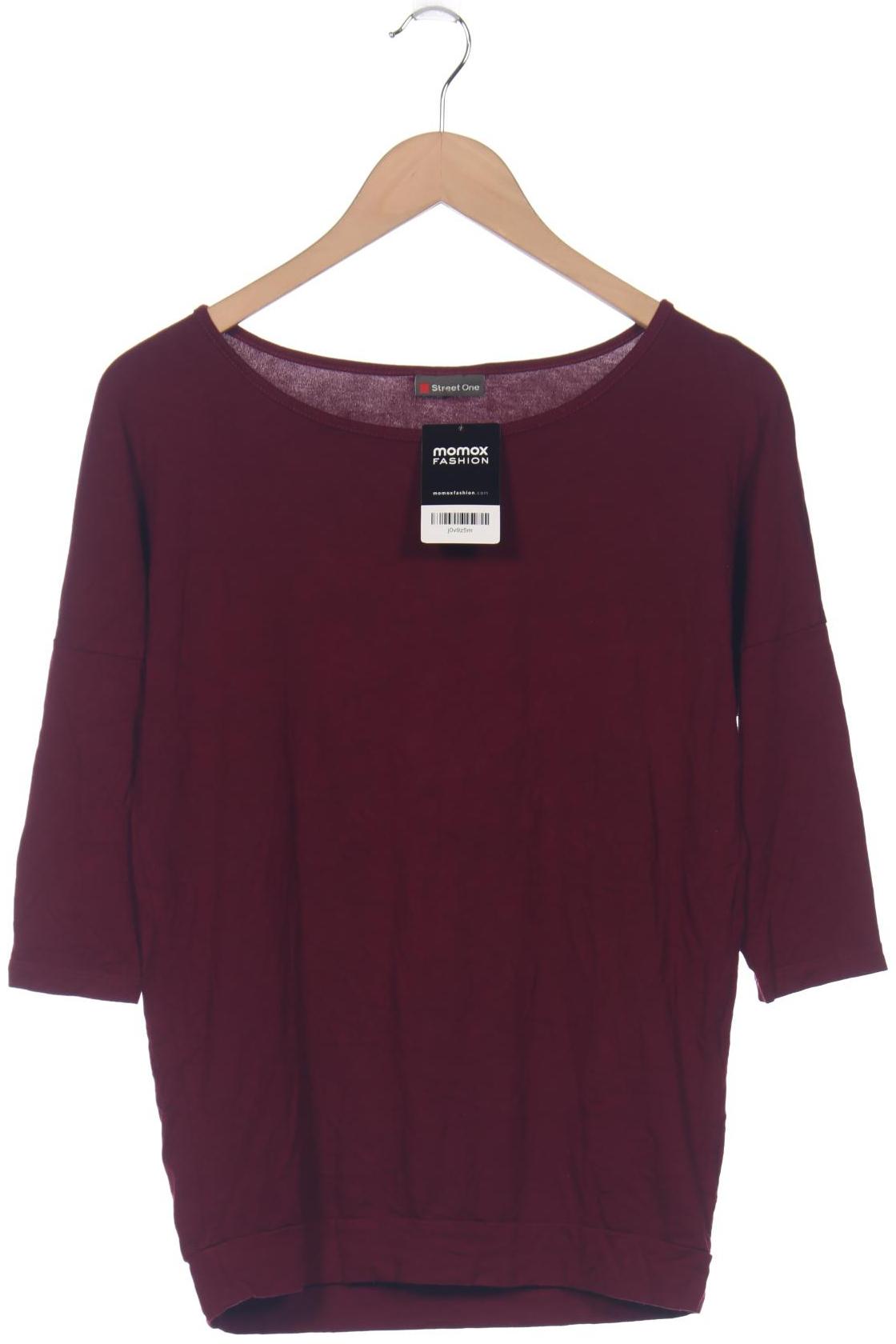 

Street One Damen Langarmshirt, bordeaux, Gr. 34