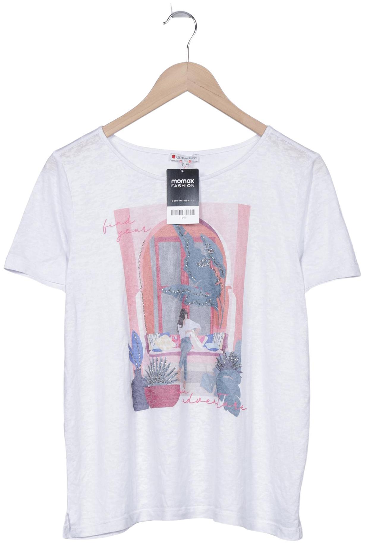 

Street One Damen T-Shirt, weiß, Gr. 40