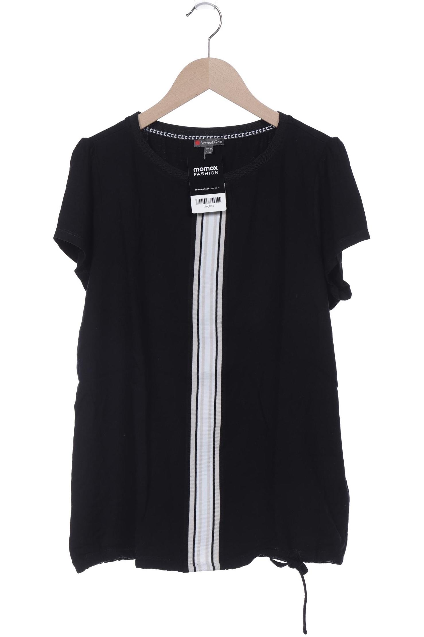 

Street One Damen T-Shirt, schwarz, Gr. 40