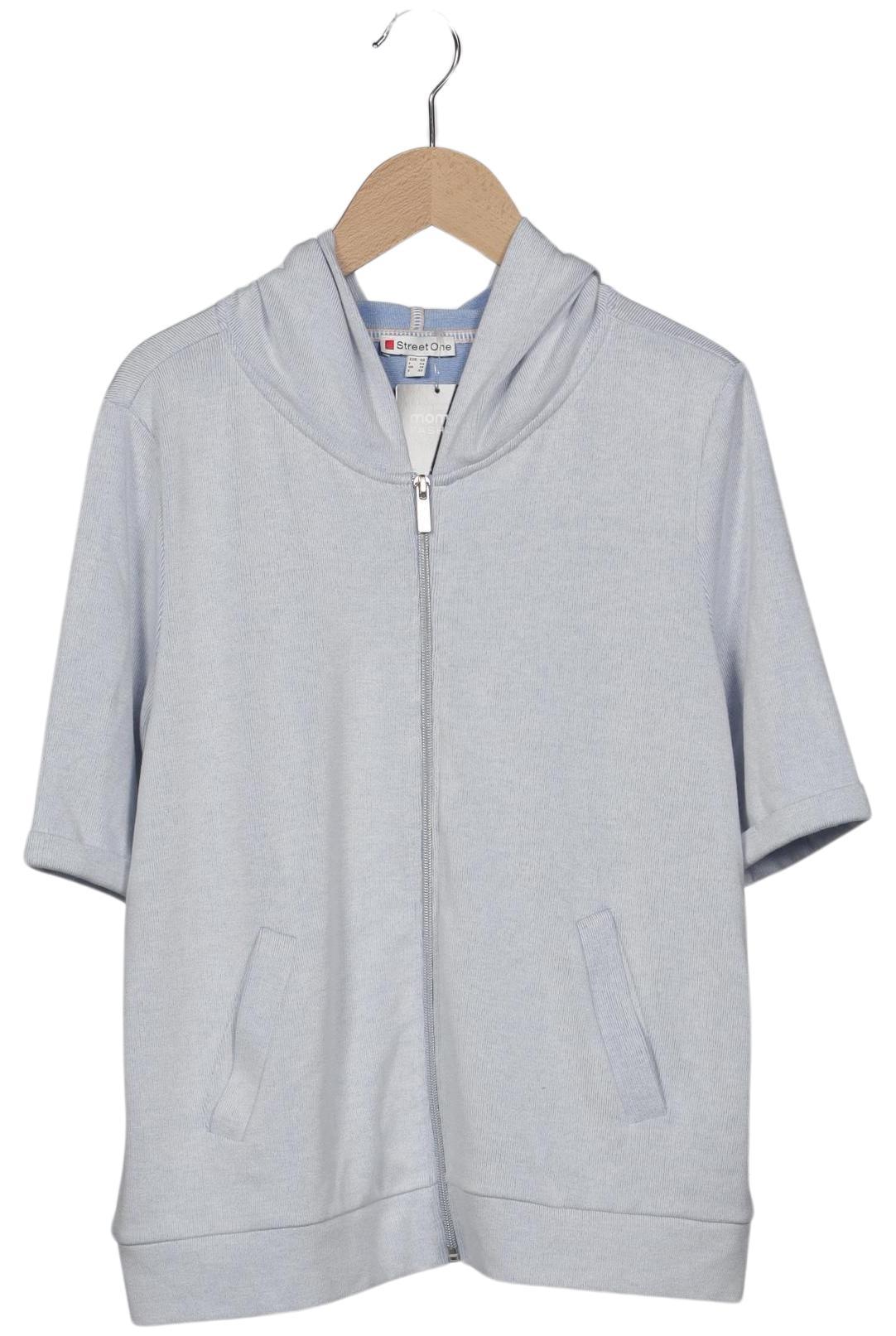 

Street One Damen Kapuzenpullover, hellblau, Gr. 40