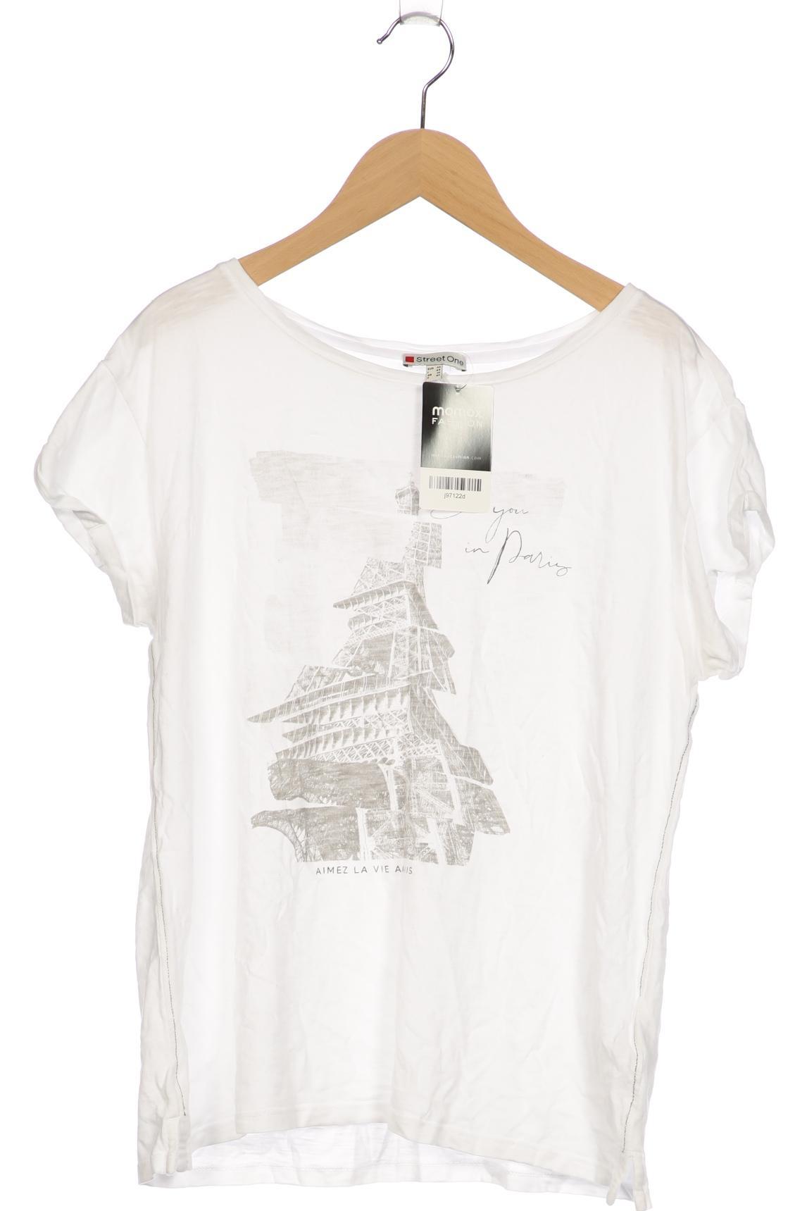 

Street One Damen T-Shirt, weiß, Gr. 40