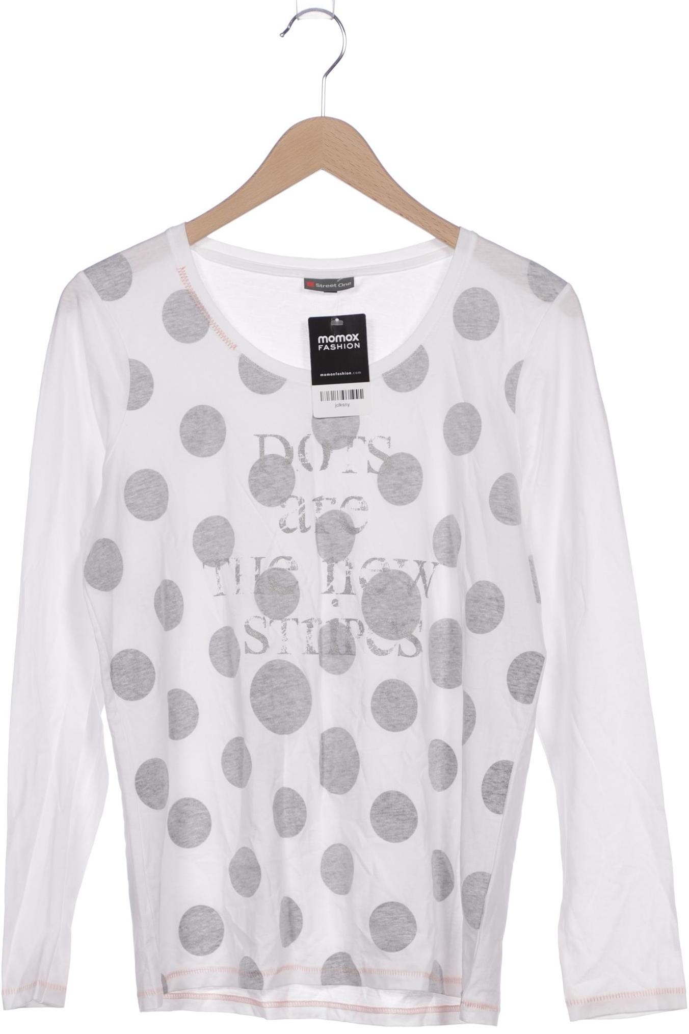 

Street One Damen Langarmshirt, weiß, Gr. 42