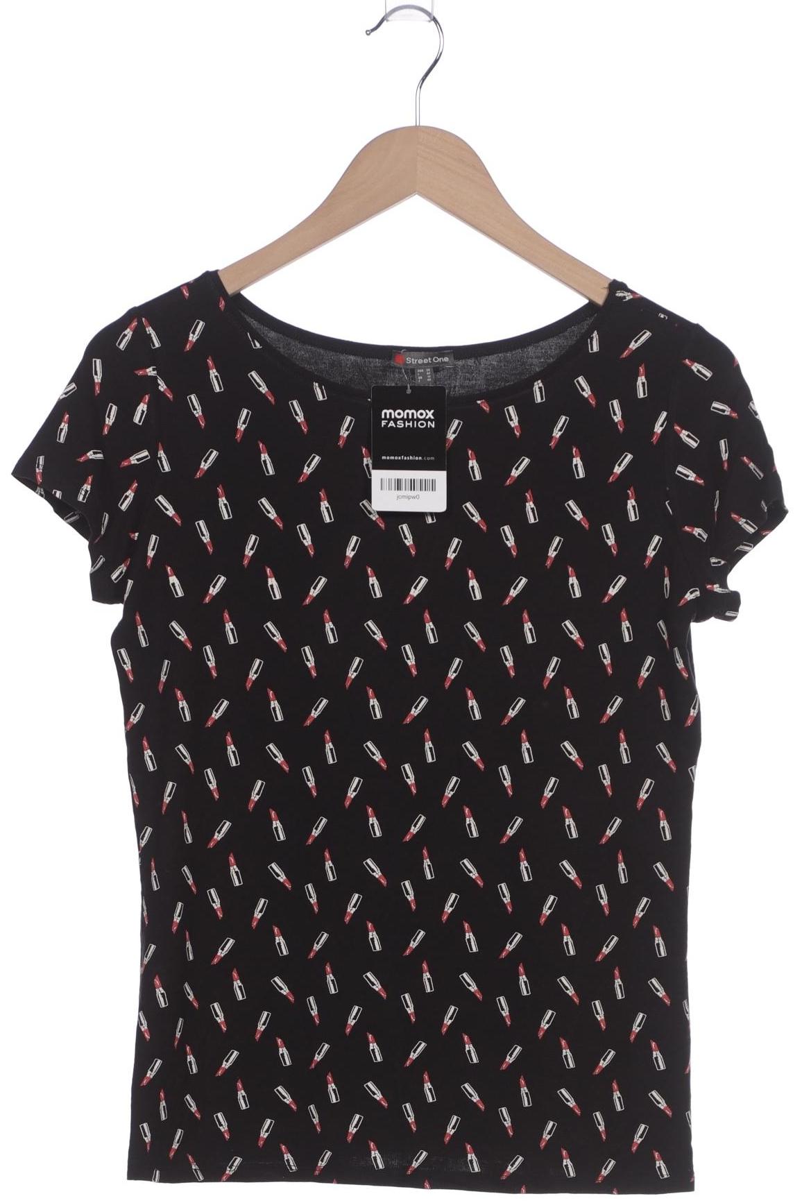 

Street One Damen T-Shirt, schwarz, Gr. 38