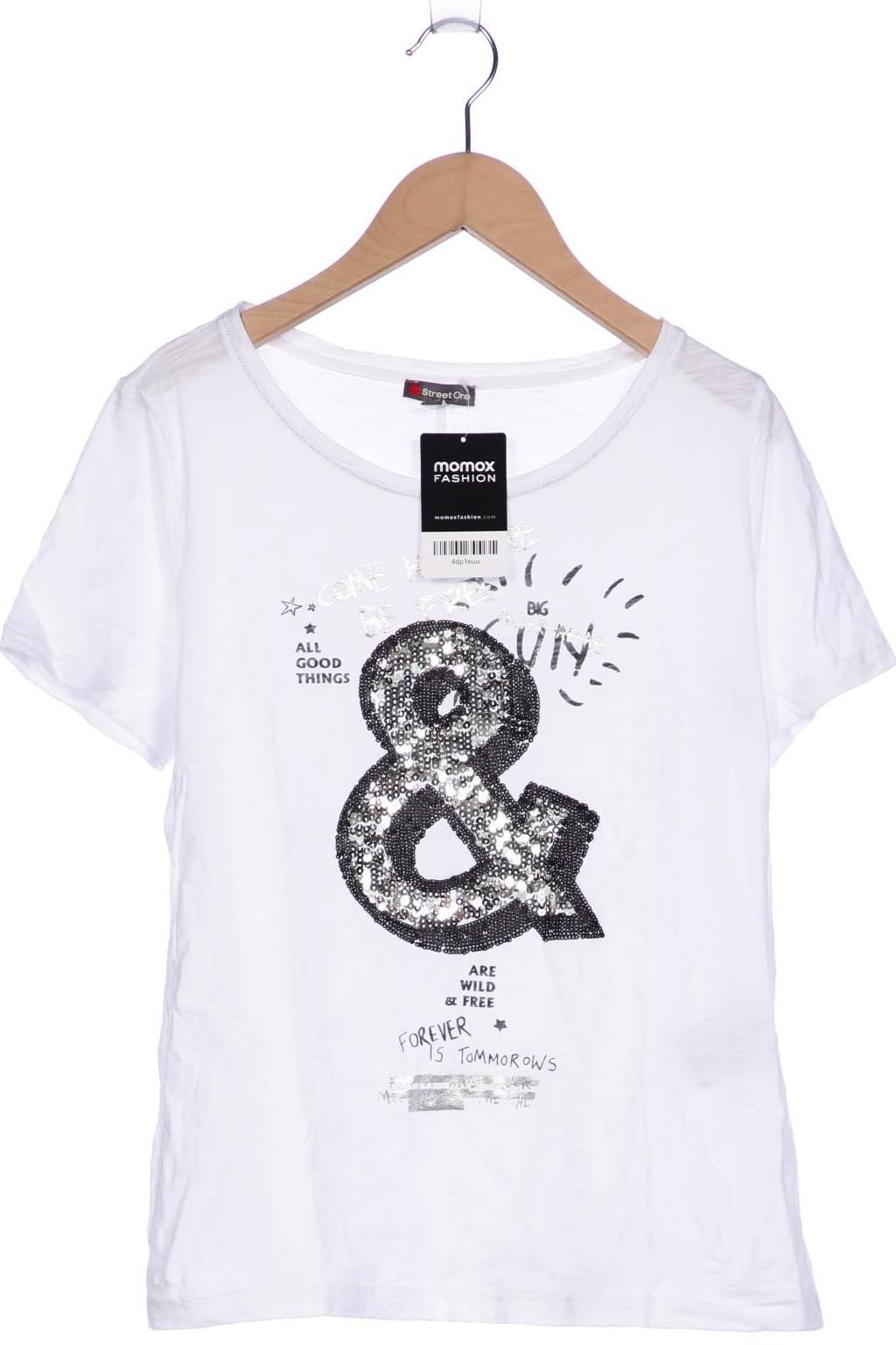 

Street One Damen T-Shirt, weiß, Gr. 38