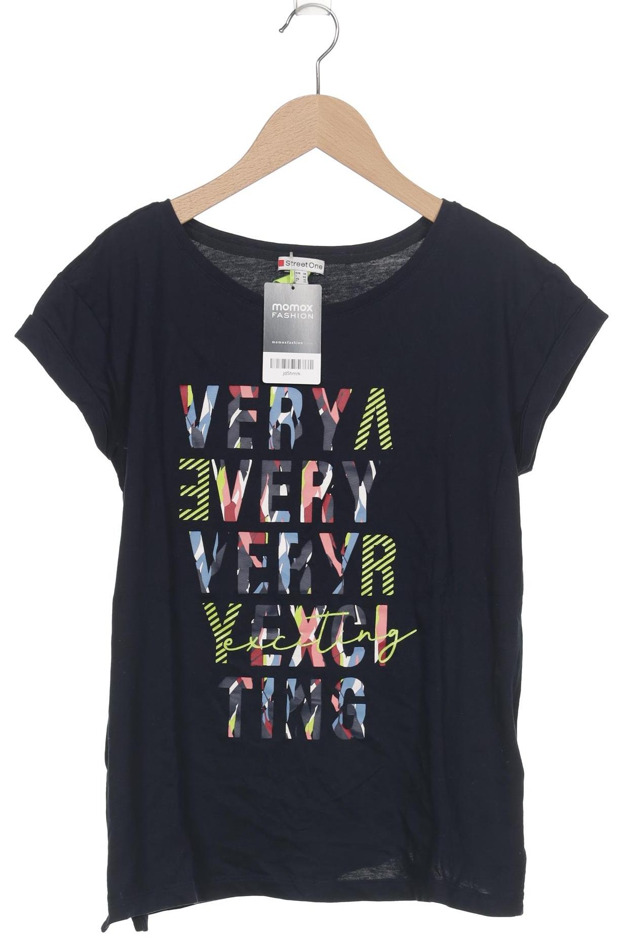 

Street One Damen T-Shirt, marineblau, Gr. 36