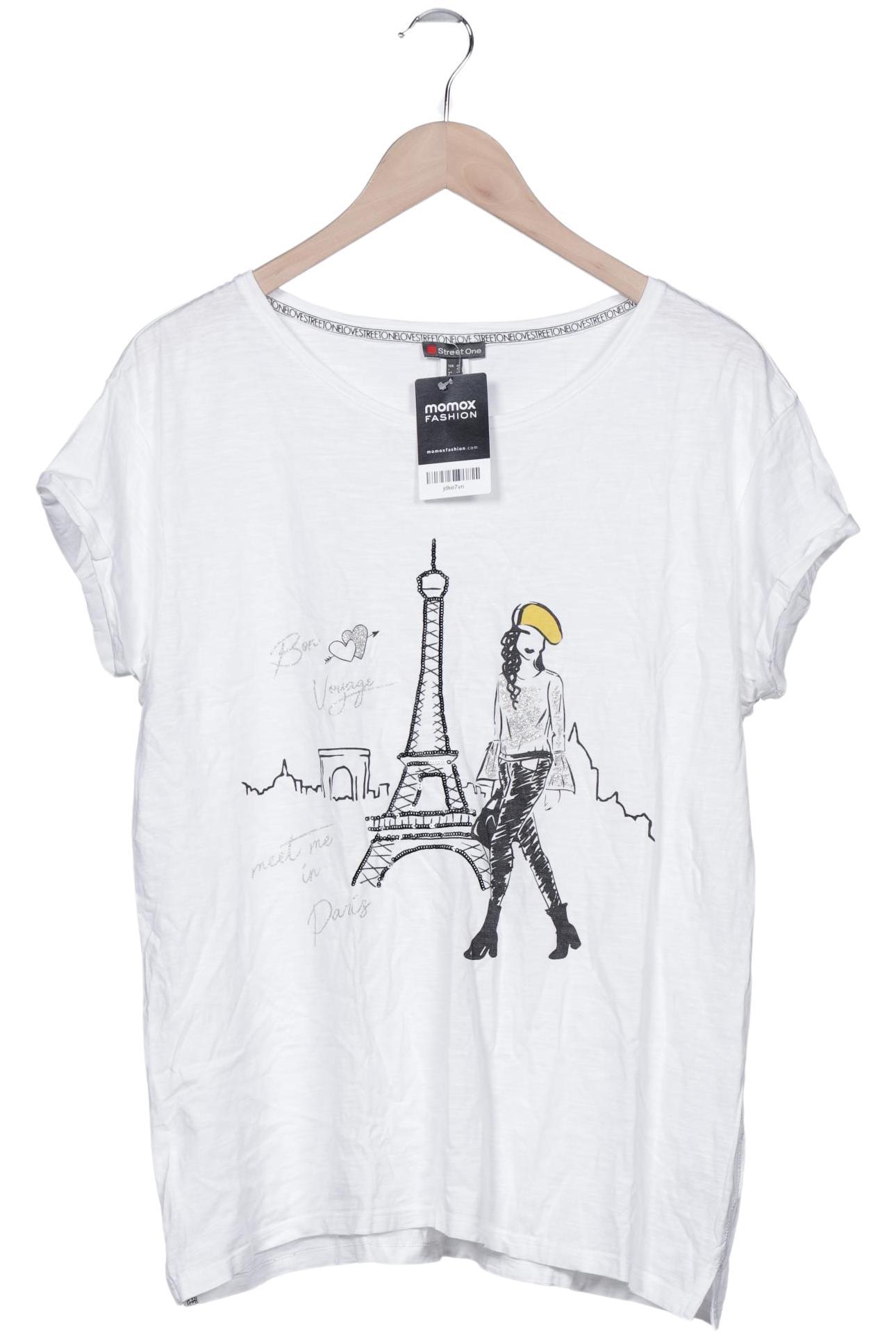 

Street One Damen T-Shirt, weiß, Gr. 44