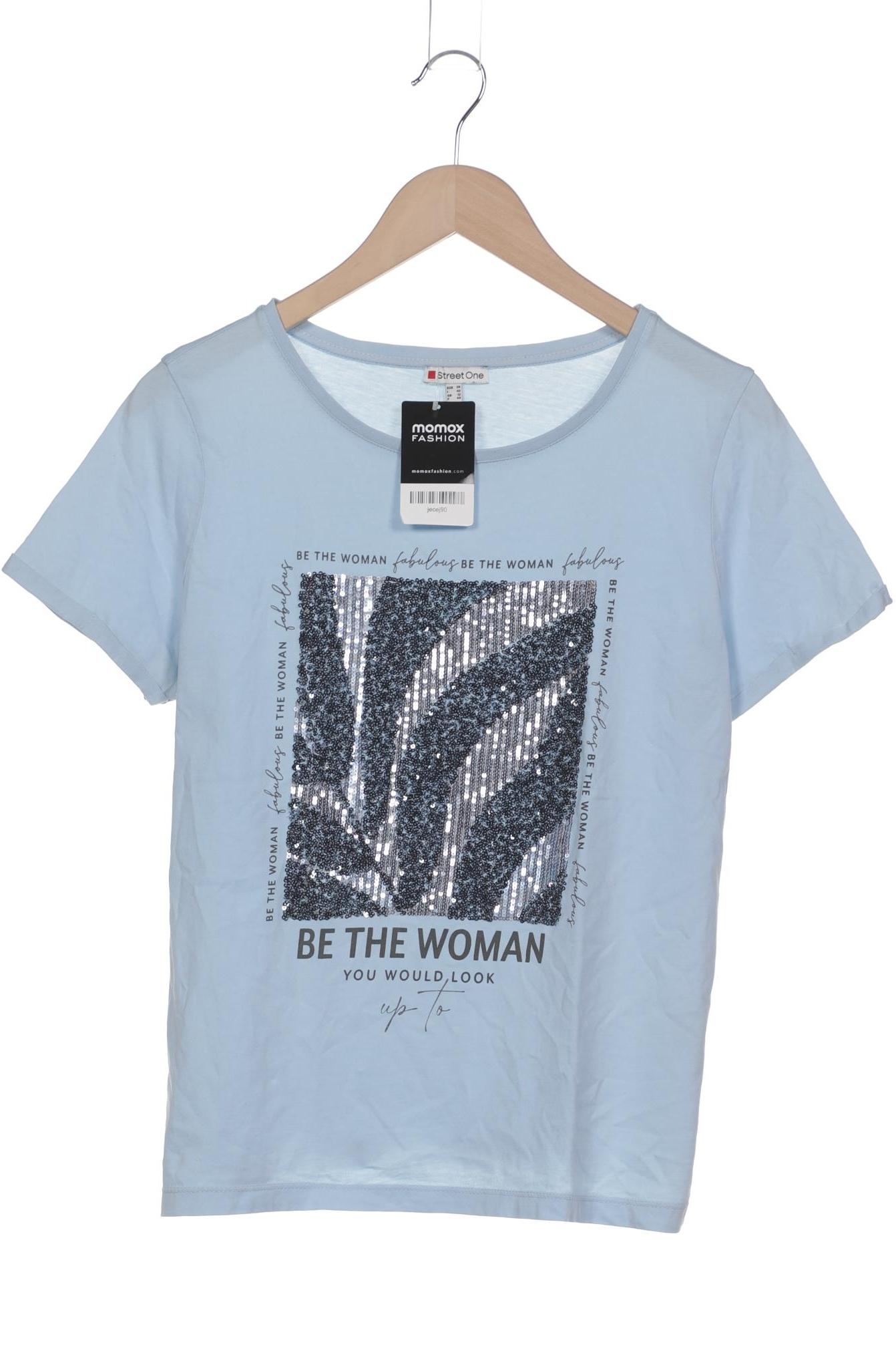 

Street One Damen T-Shirt, hellblau, Gr. 38