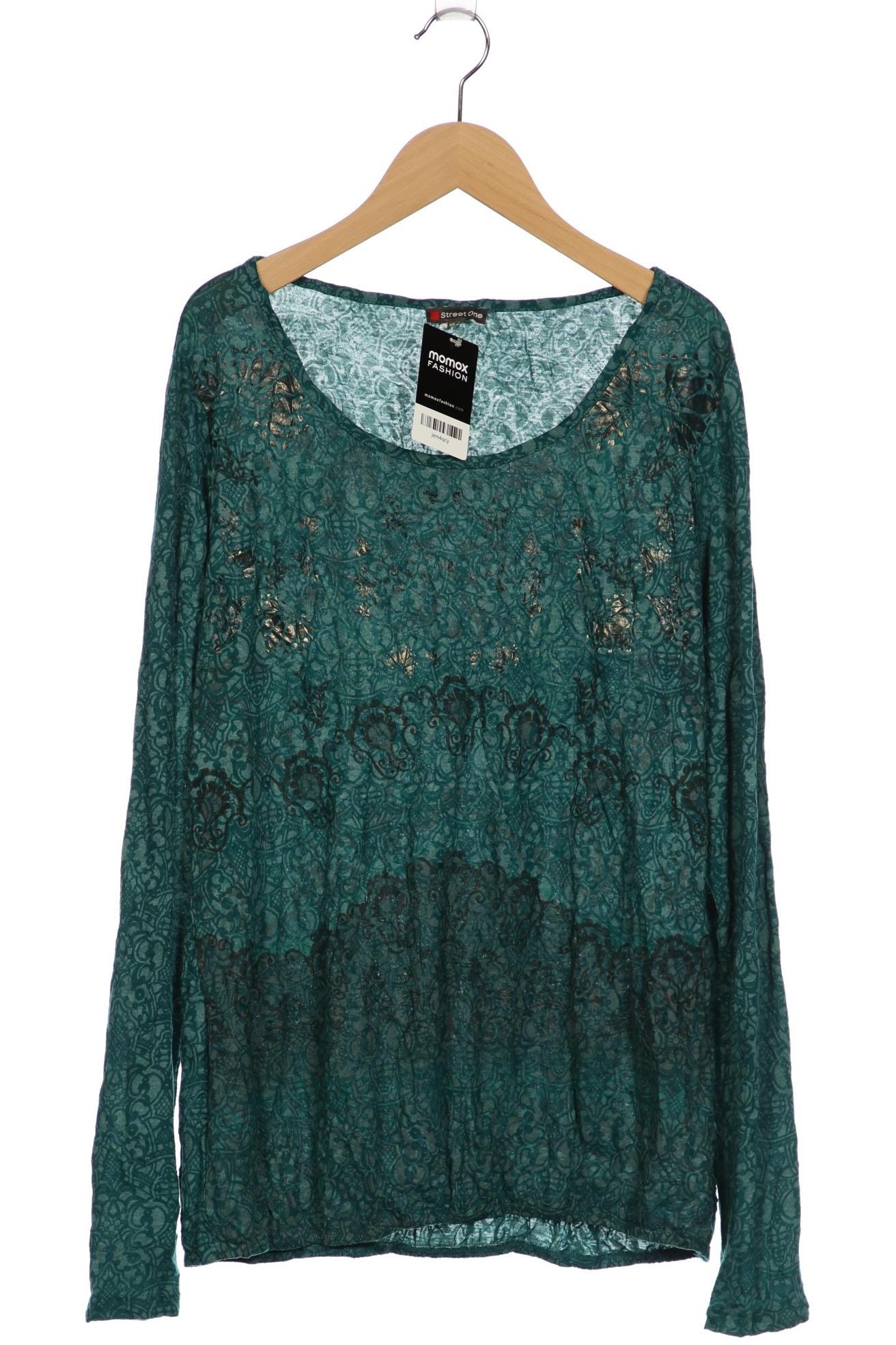 

Street One Damen Langarmshirt, türkis, Gr. 40