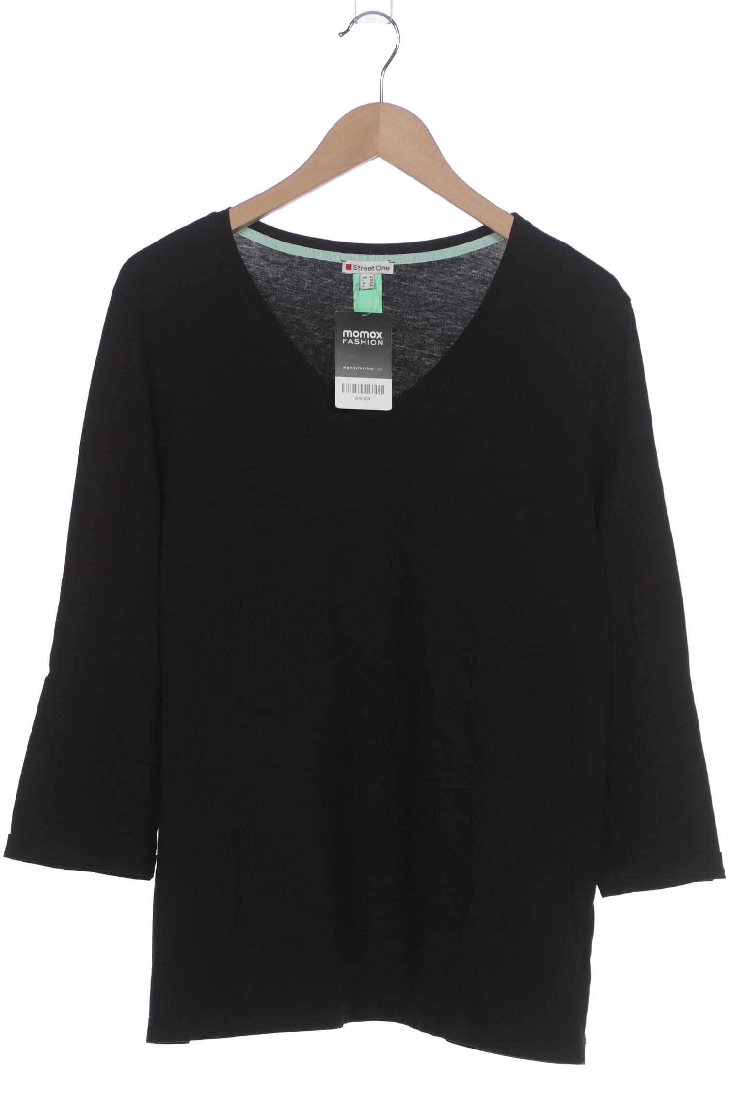 

Street One Damen Langarmshirt, schwarz, Gr. 46