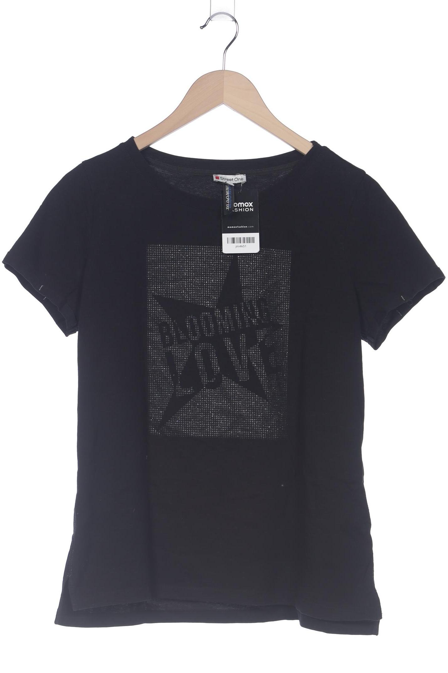 

Street One Damen T-Shirt, schwarz, Gr. 40
