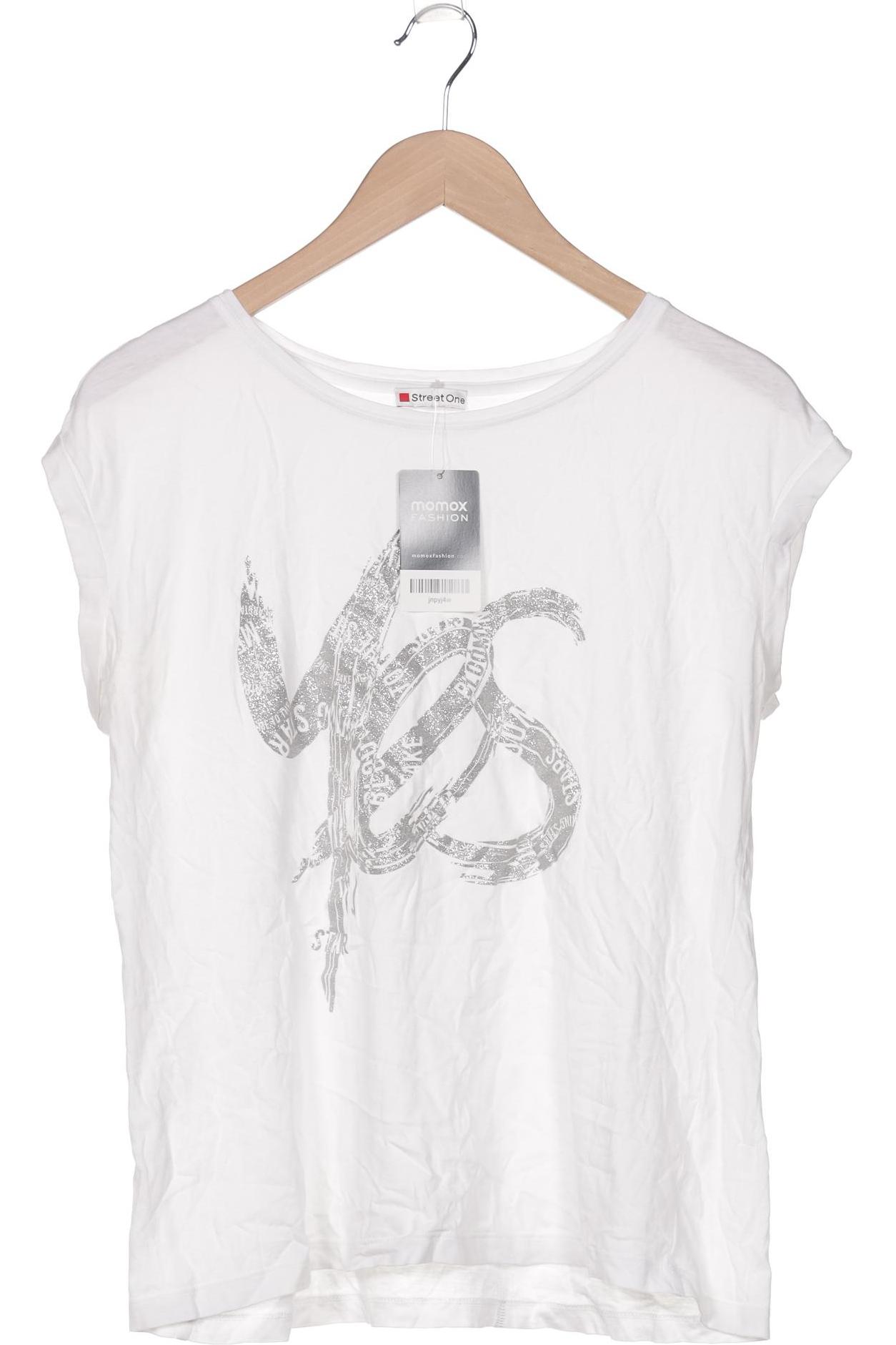 

Street One Damen T-Shirt, weiß, Gr. 42