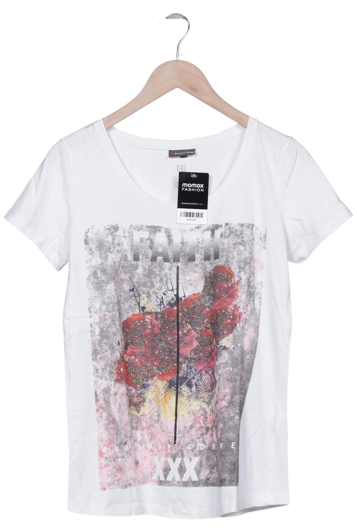 

Street One Damen T-Shirt, weiß, Gr. 40