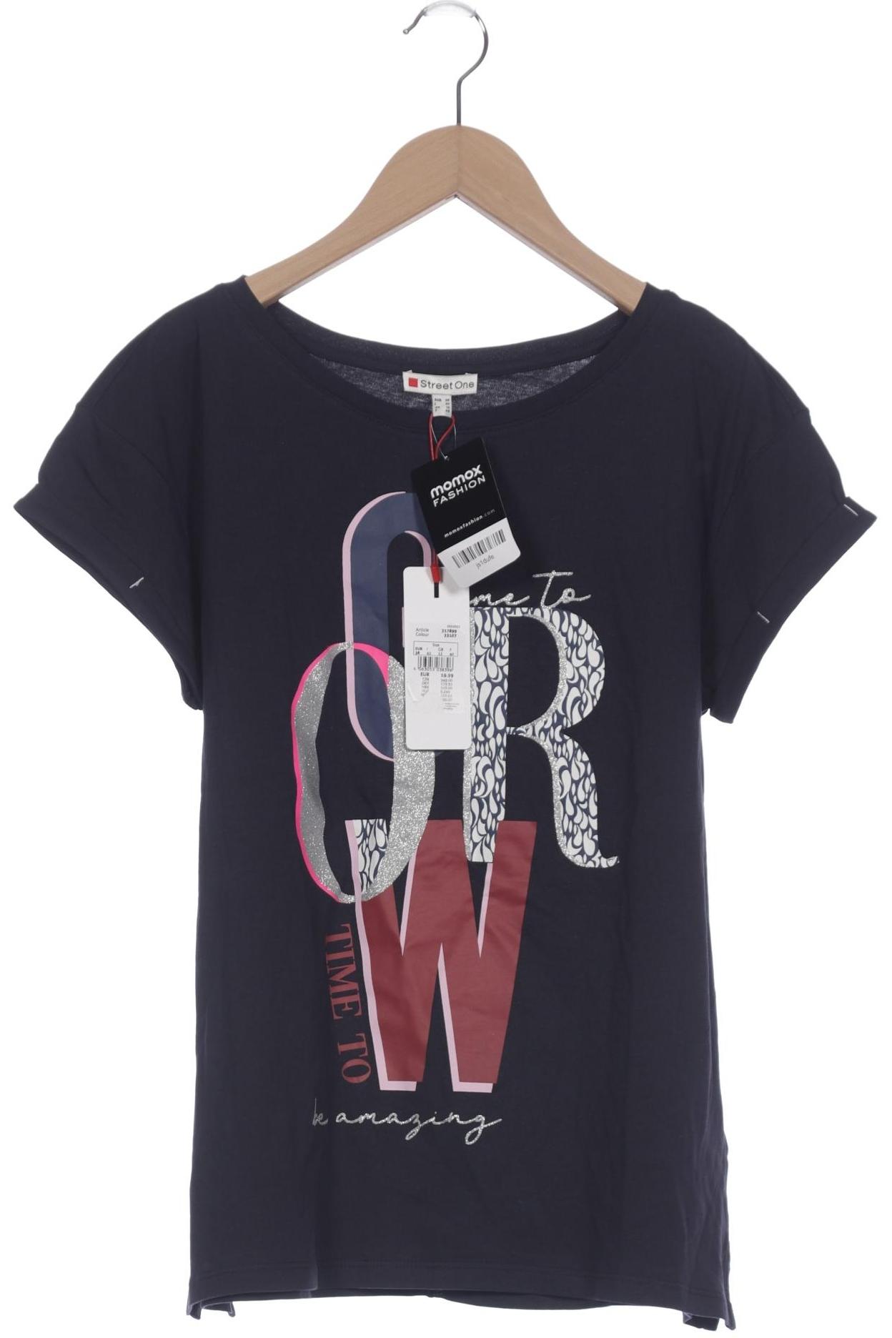 

Street One Damen T-Shirt, marineblau, Gr. 38