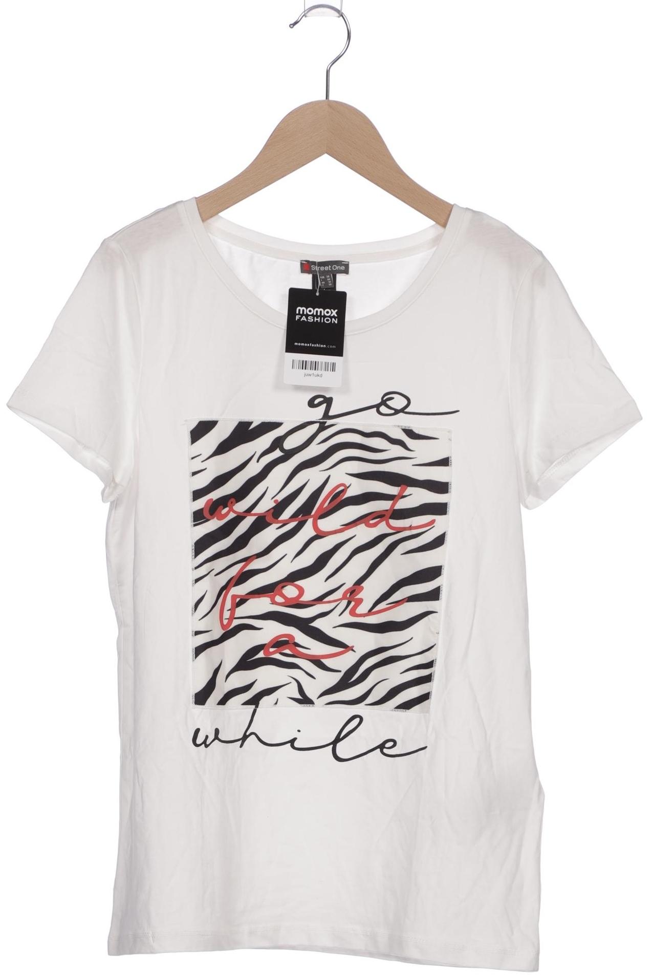 

Street One Damen T-Shirt, weiß, Gr. 36