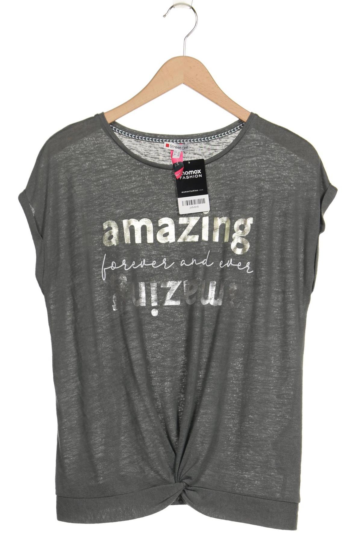 

Street One Damen T-Shirt, grau, Gr. 40