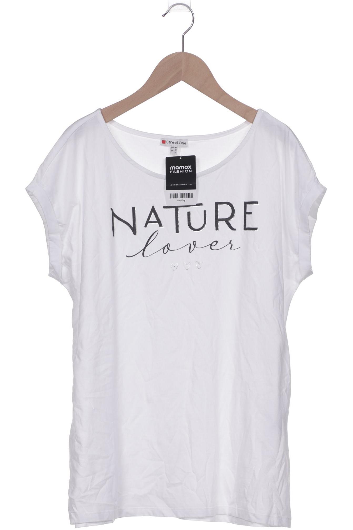 

Street One Damen T-Shirt, weiß, Gr. 42