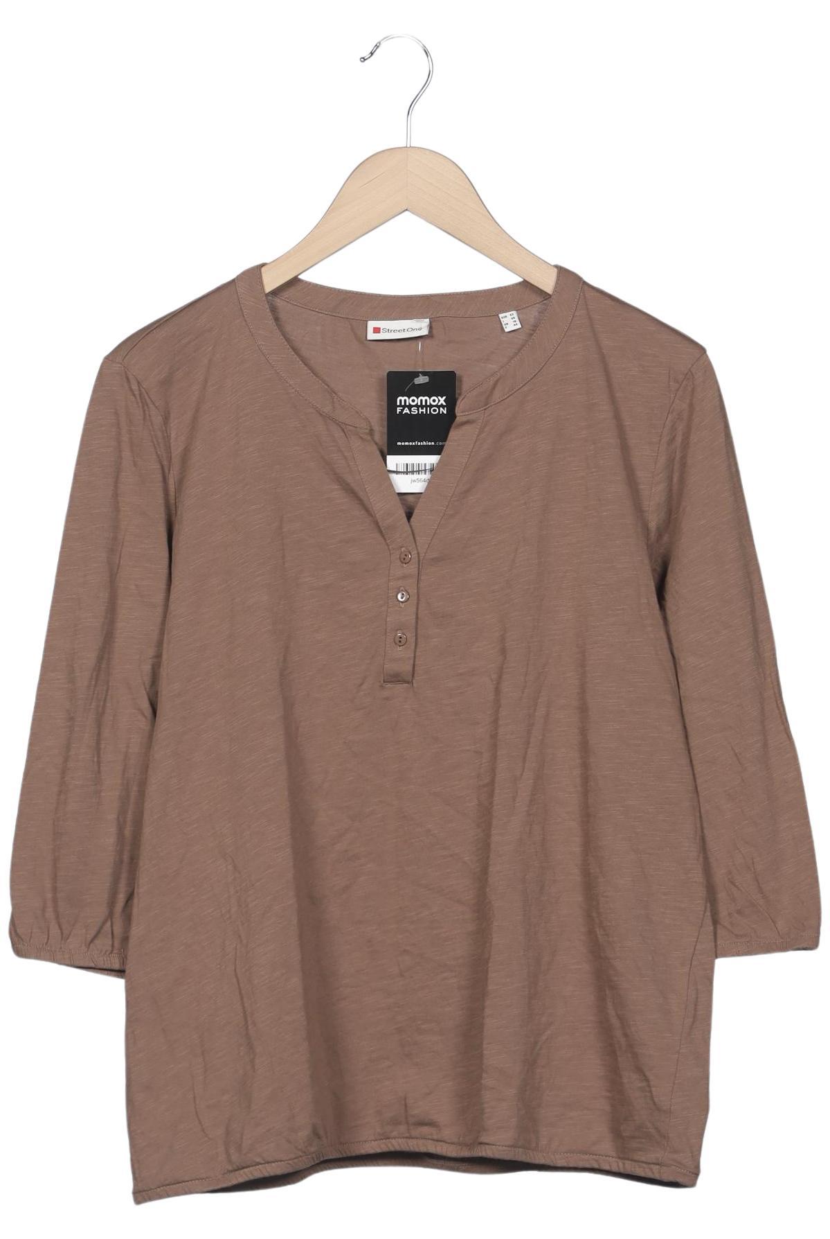 

Street One Damen Langarmshirt, braun, Gr. 42