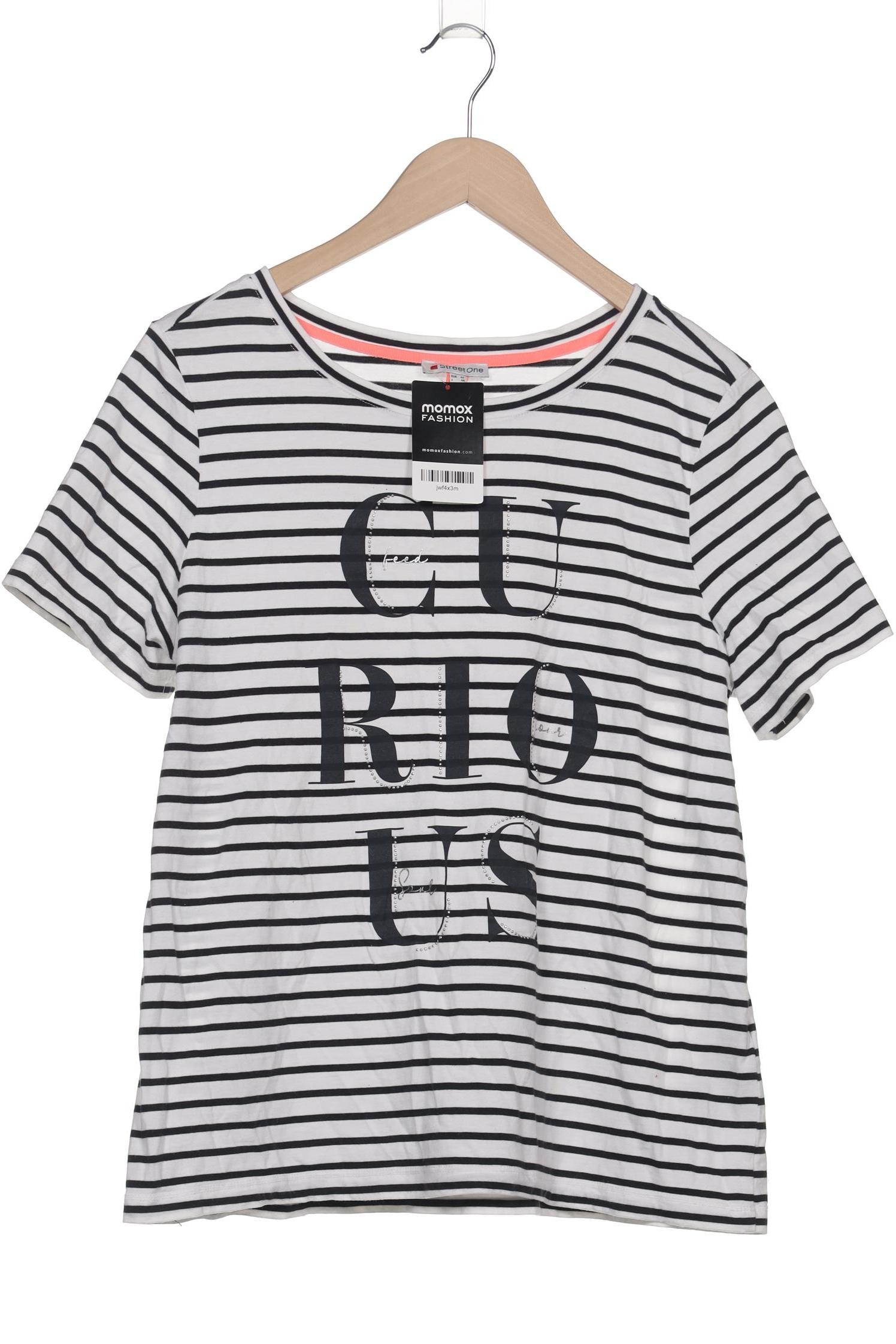 

Street One Damen T-Shirt, weiß, Gr. 42