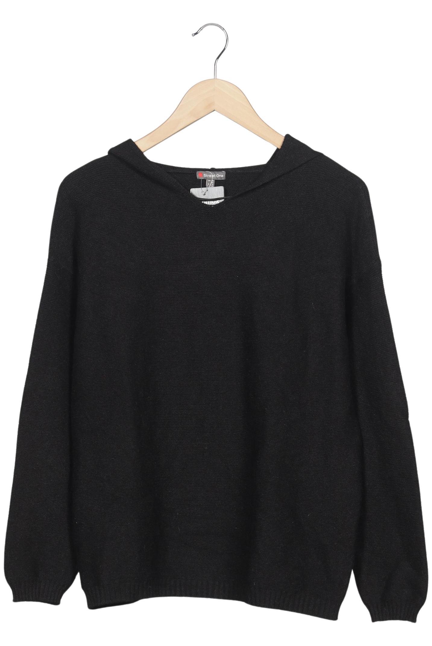 

Street One Damen Kapuzenpullover, schwarz, Gr. 40