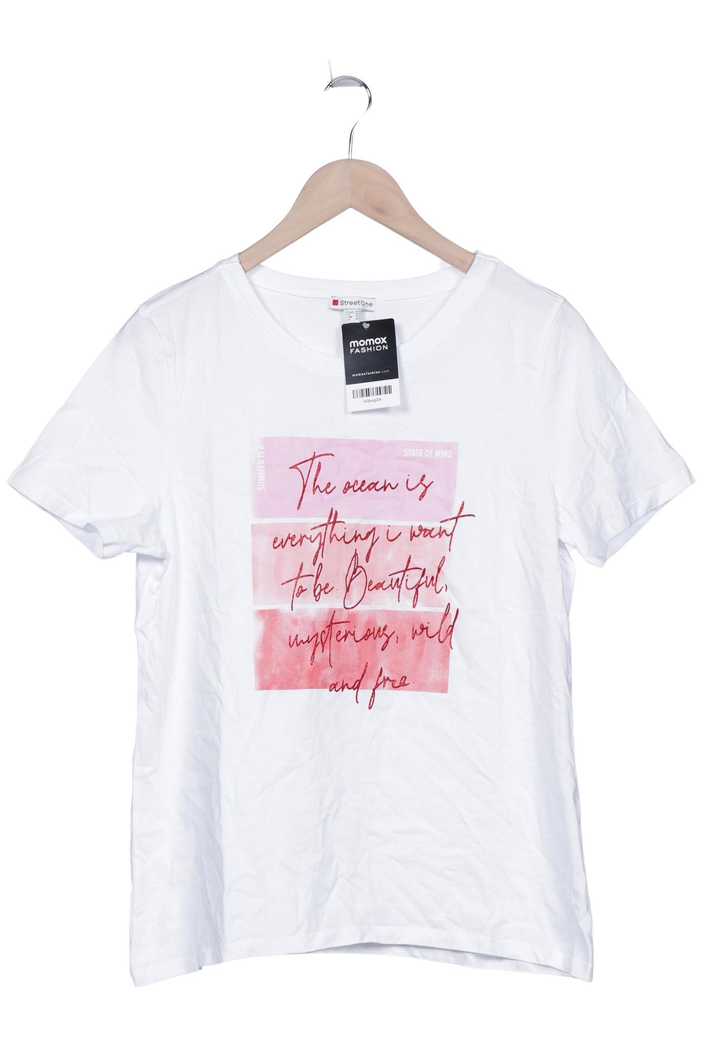 

Street One Damen T-Shirt, weiß, Gr. 40
