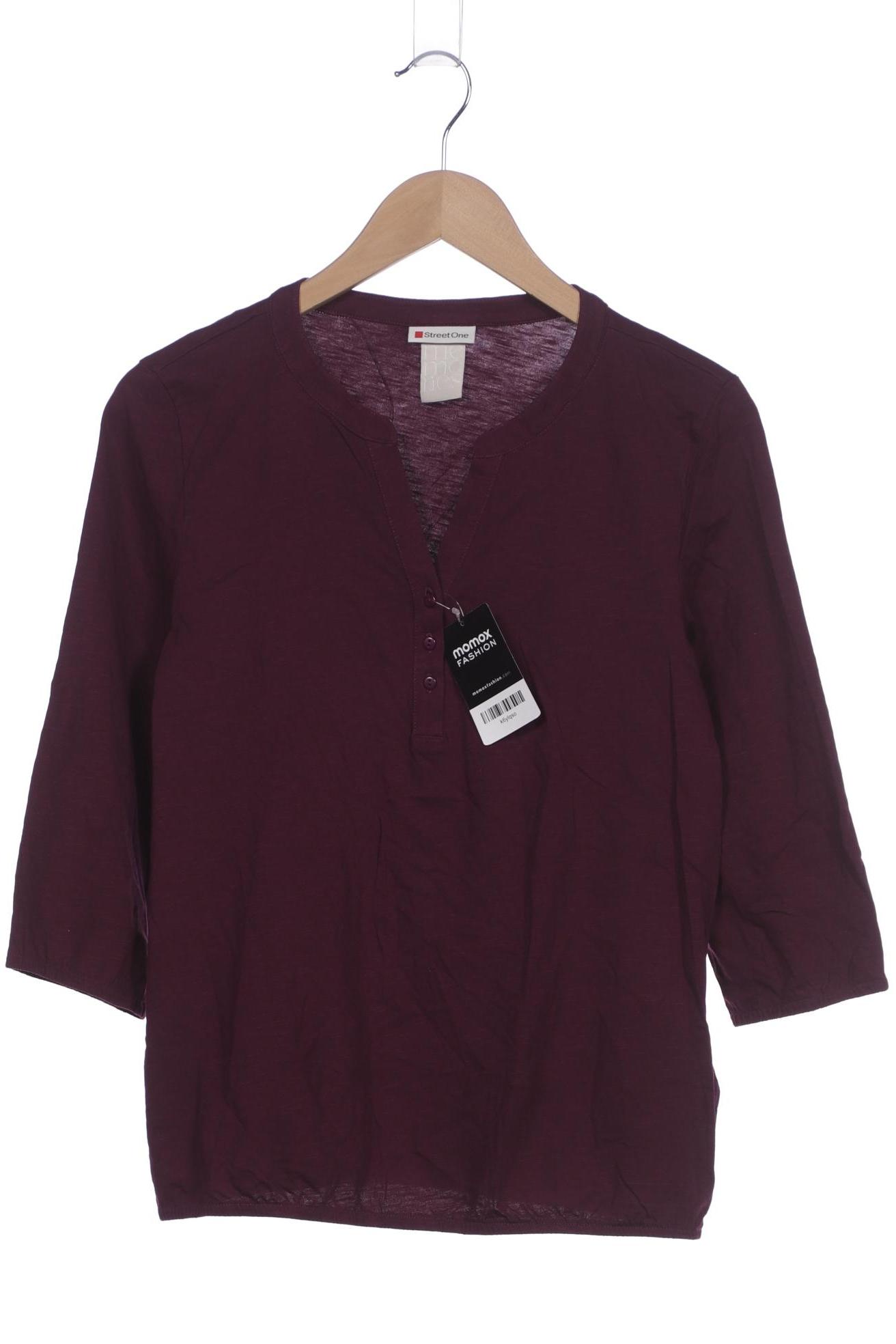 

Street One Damen Langarmshirt, bordeaux, Gr. 38