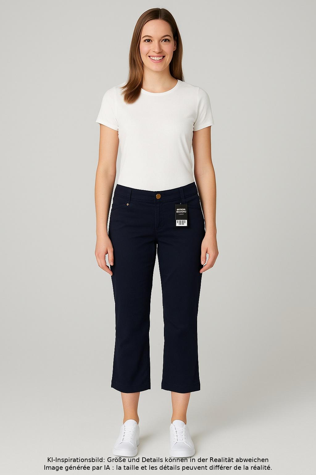 

Street One Damen Stoffhose, marineblau, Gr. 42