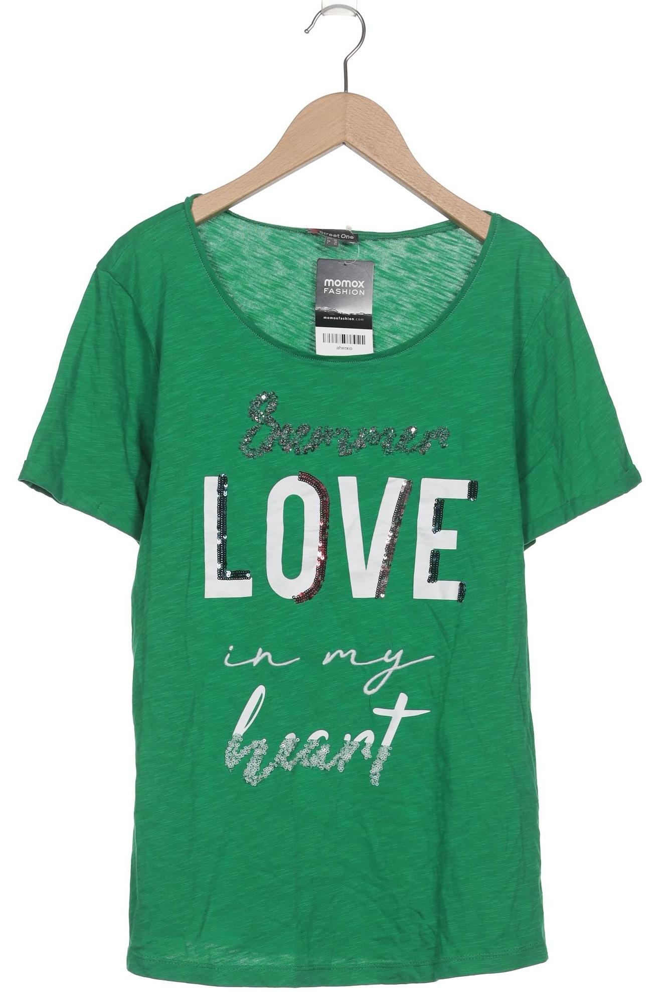 

Street One Damen T-Shirt, grün, Gr. 40