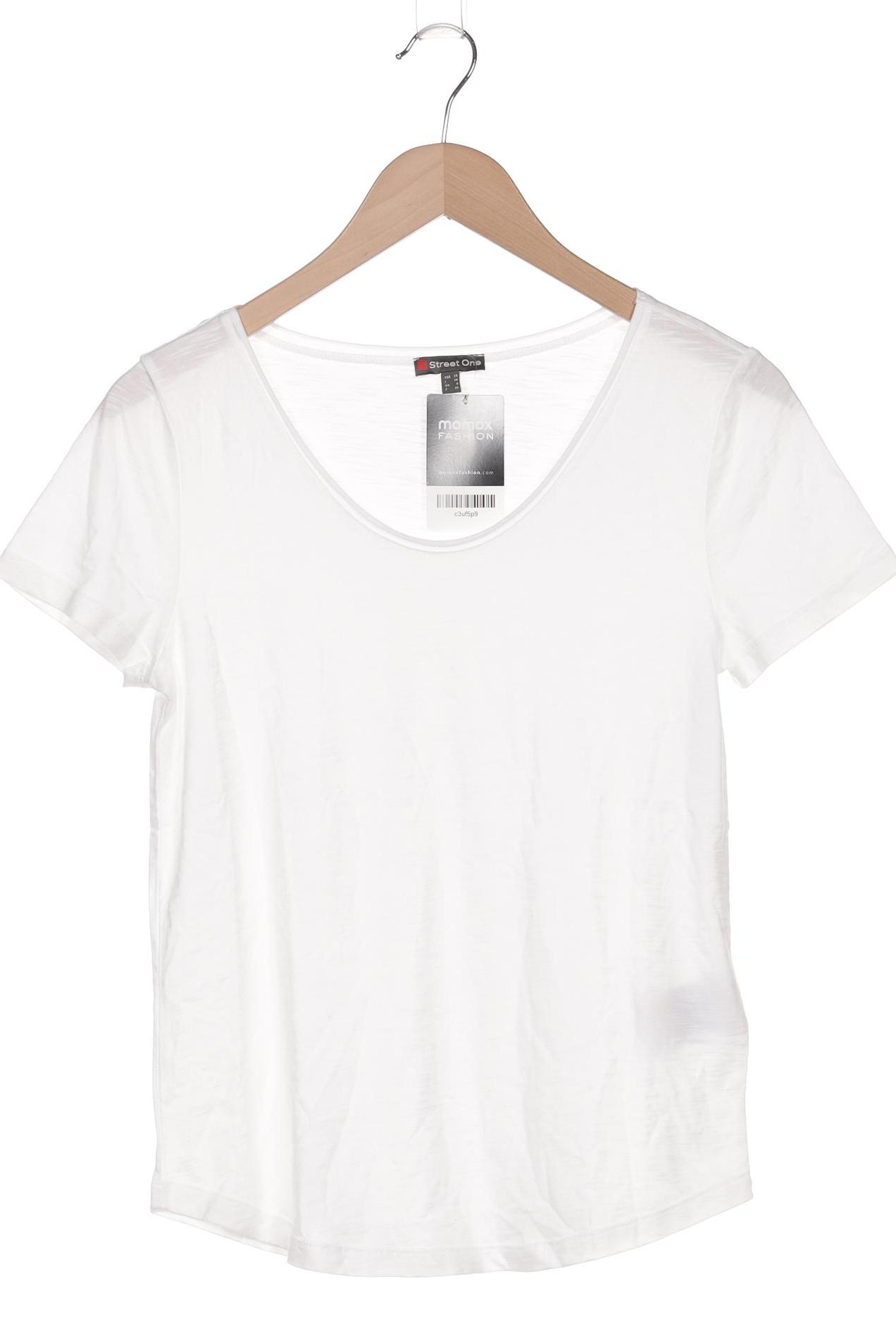 

Street One Damen T-Shirt, weiß, Gr. 34