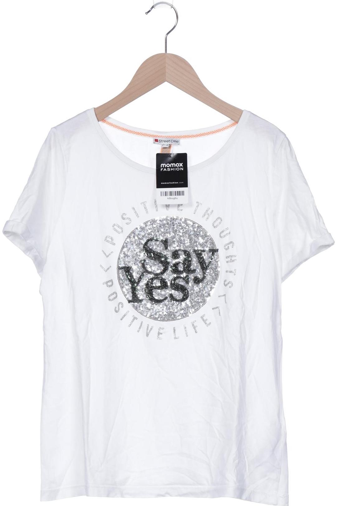 

Street One Damen T-Shirt, weiß, Gr. 36