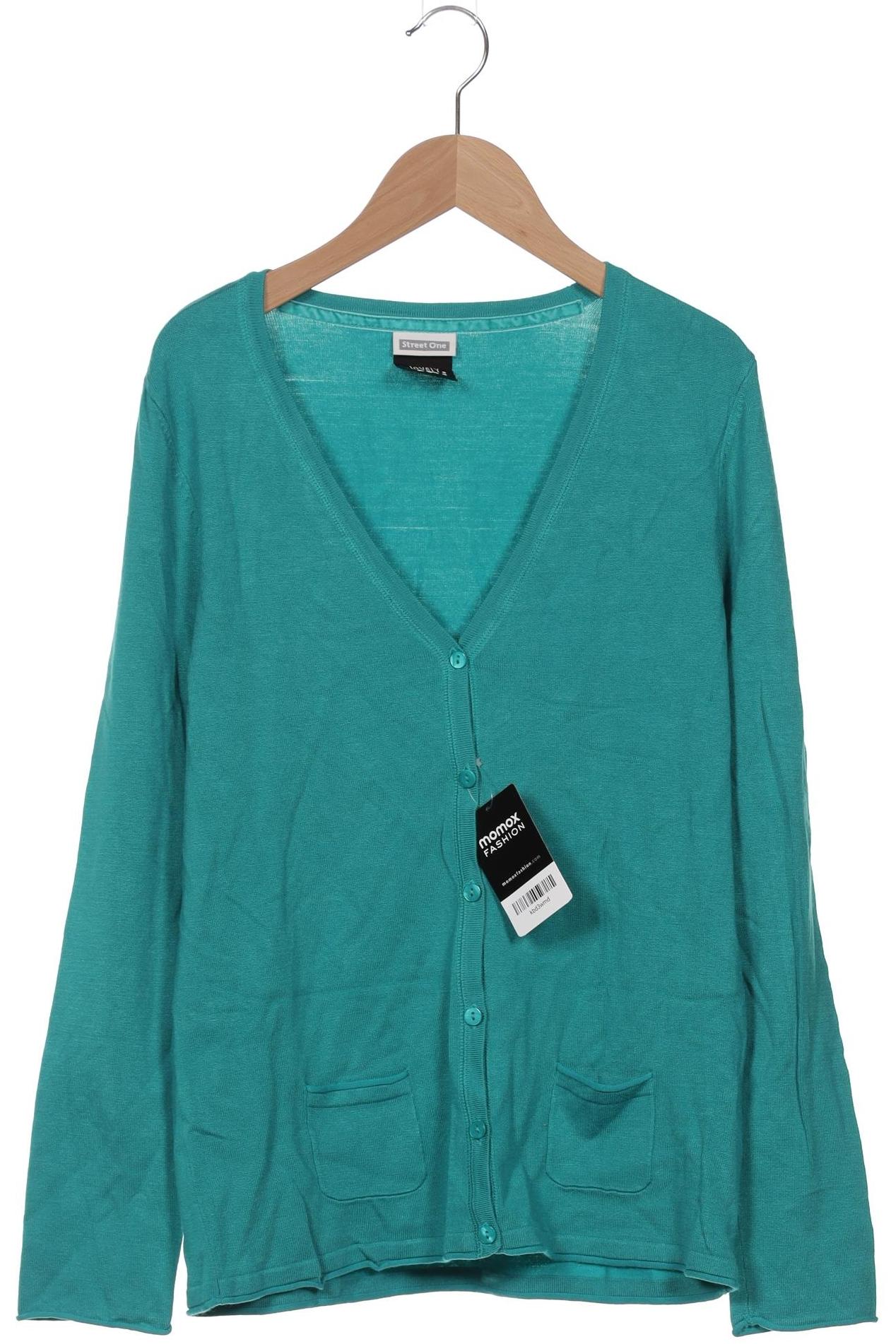 

Street One Damen Strickjacke, türkis, Gr. 40