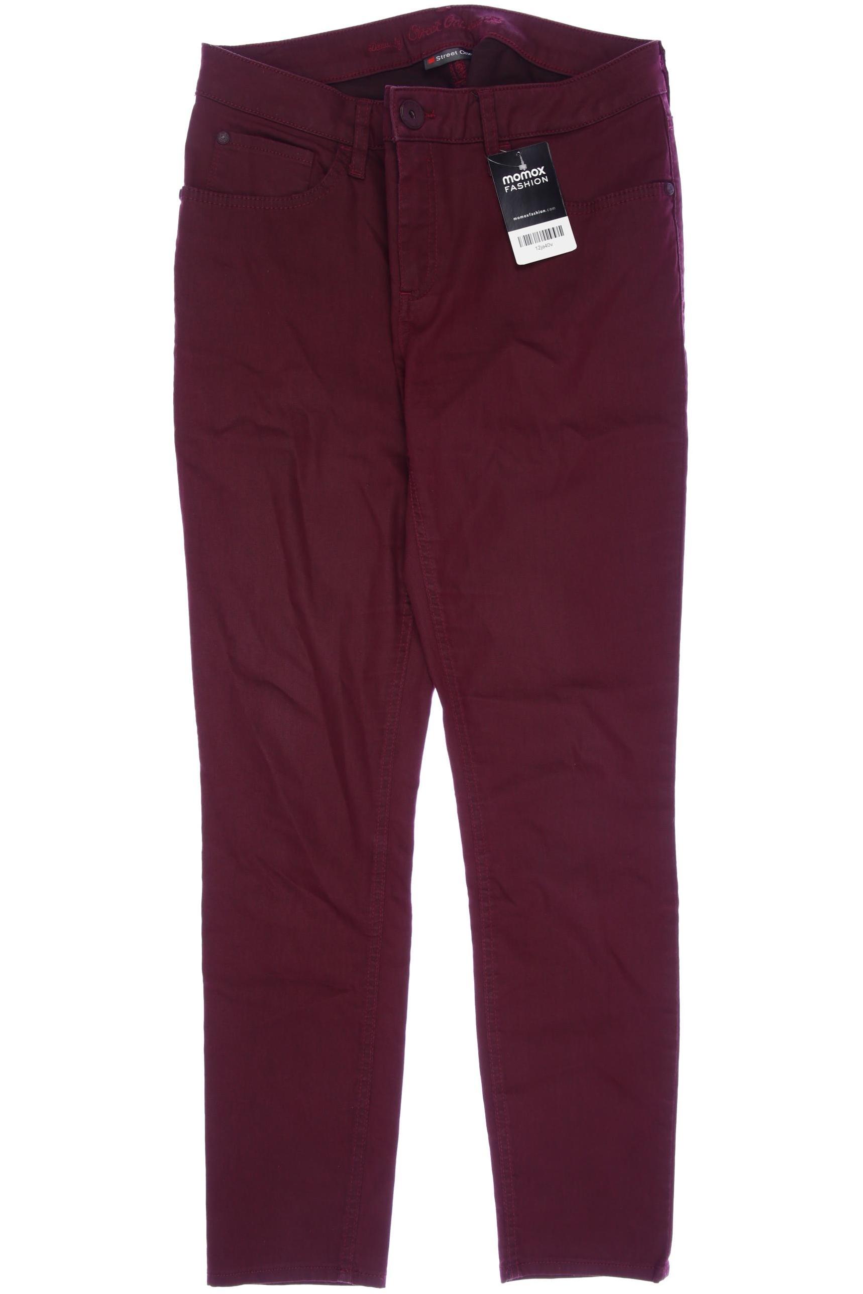 

Street One Damen Jeans, bordeaux, Gr. 31