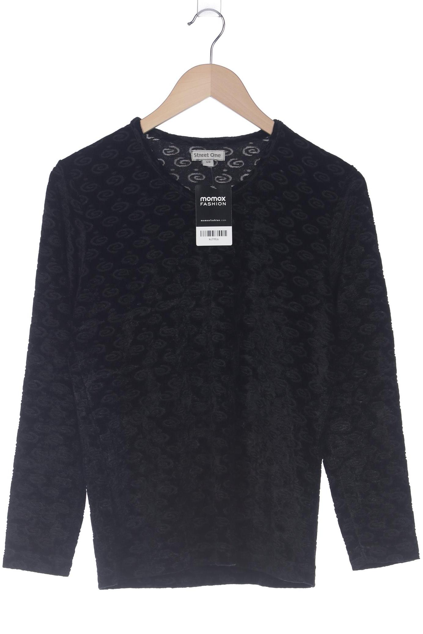 

Street One Damen Langarmshirt, schwarz, Gr. 40