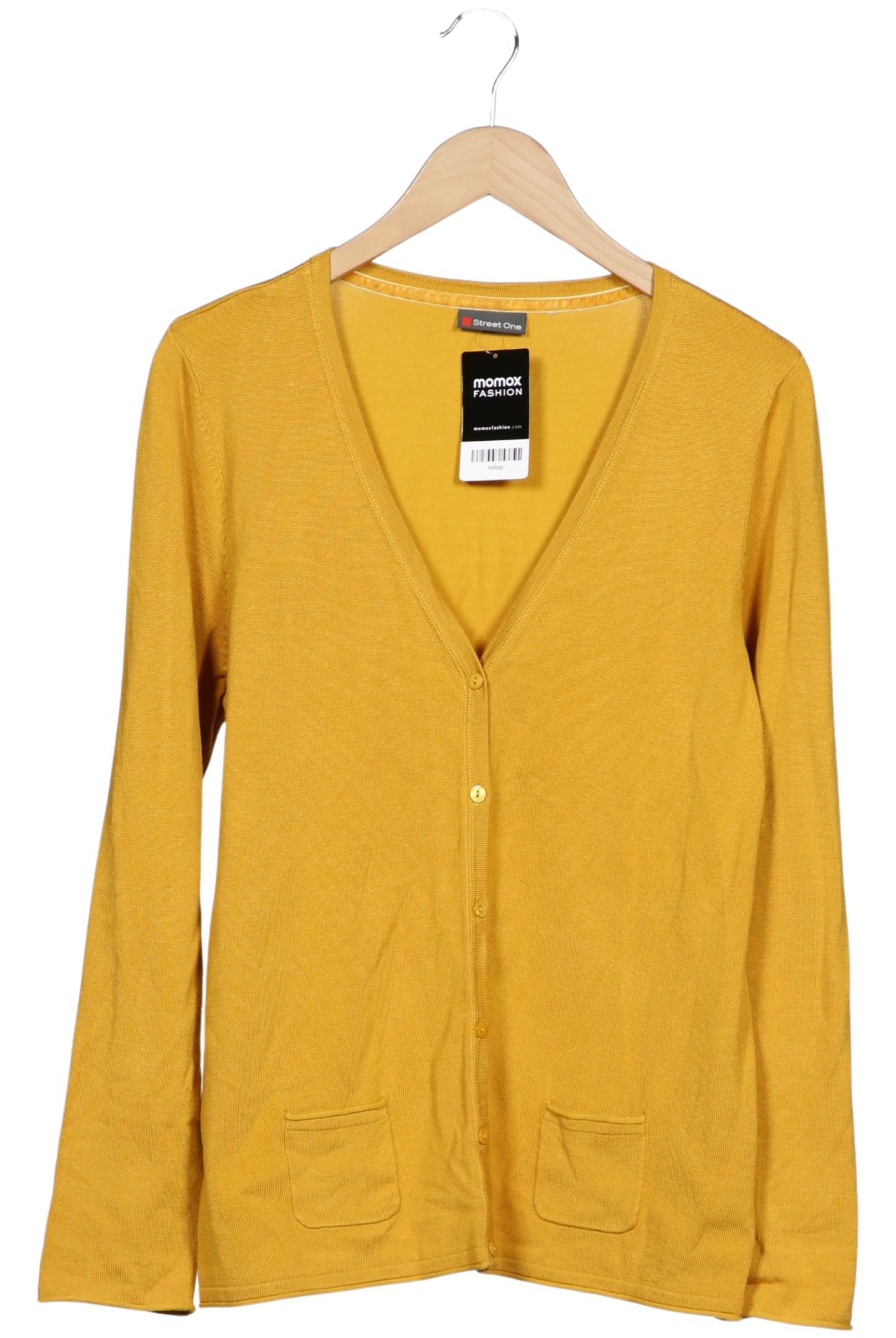 

Street One Damen Strickjacke, gelb, Gr. 44