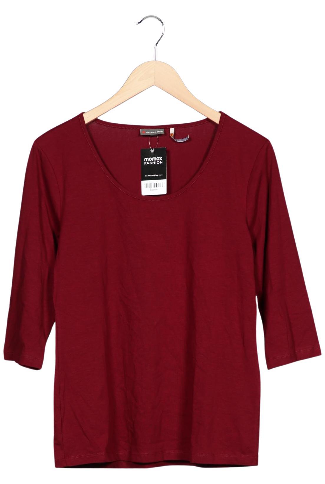 

Street One Damen Langarmshirt, bordeaux, Gr. 42