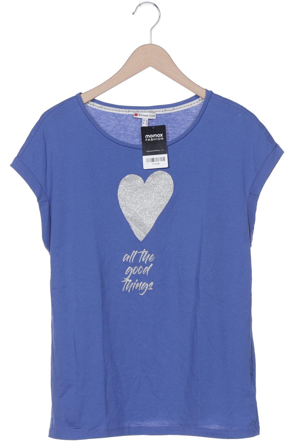 

Street One Damen T-Shirt, blau, Gr. 44