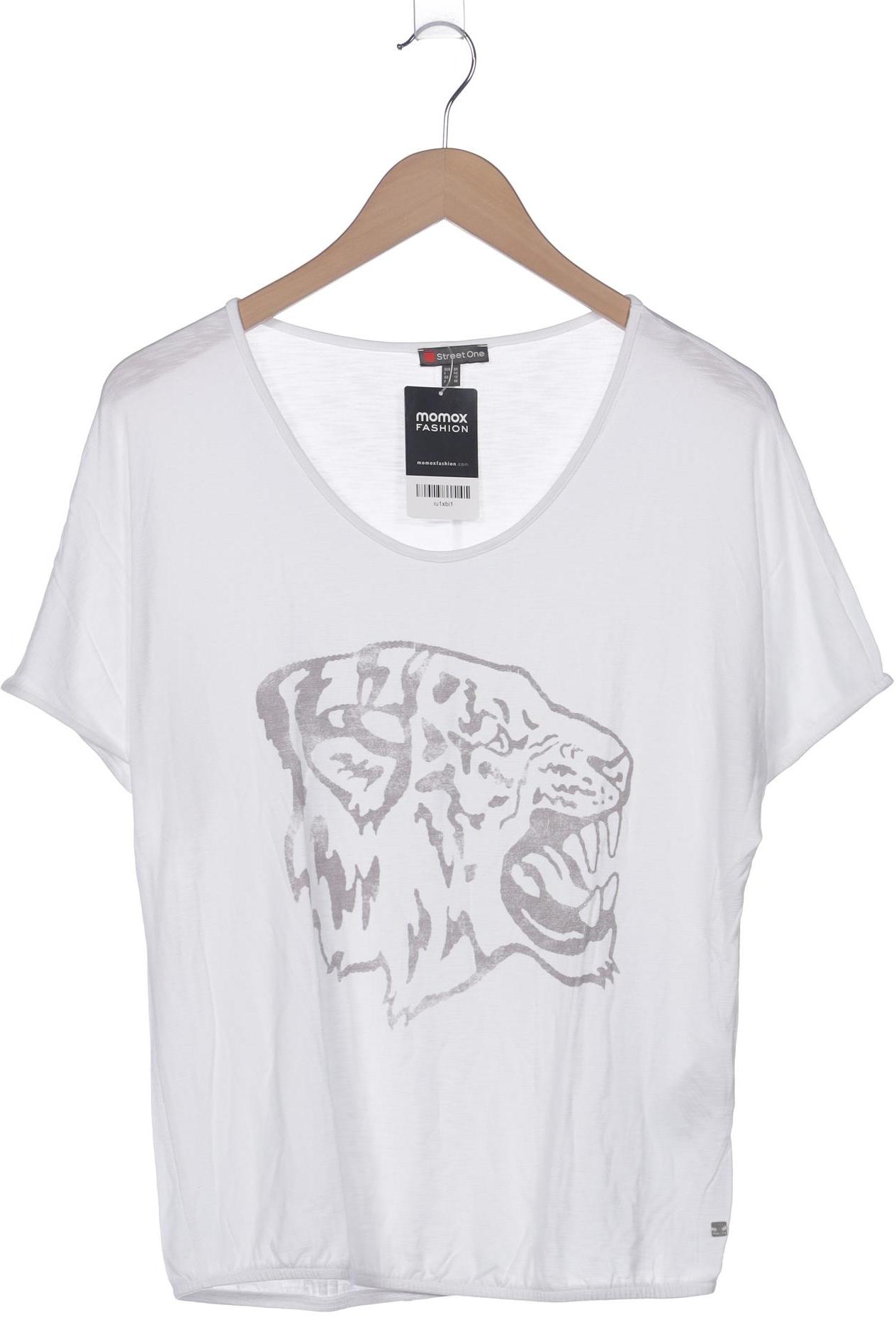 

Street One Damen T-Shirt, weiß, Gr. 38