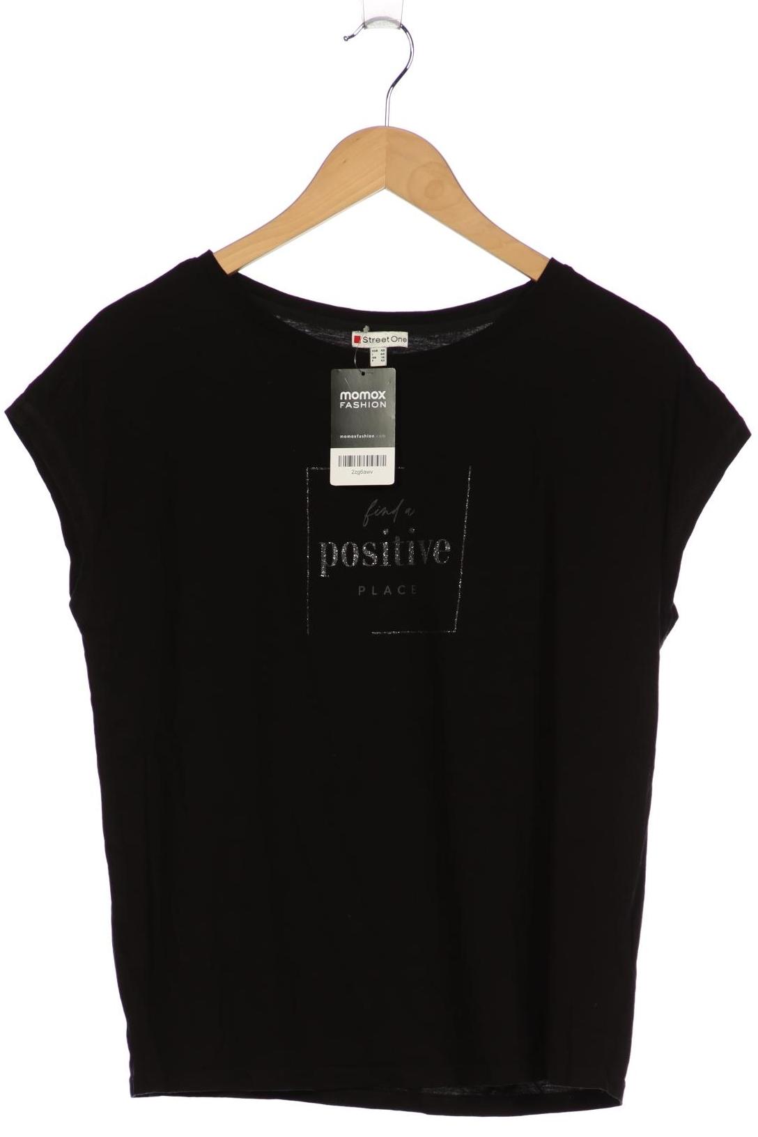

Street One Damen T-Shirt, schwarz, Gr. 40