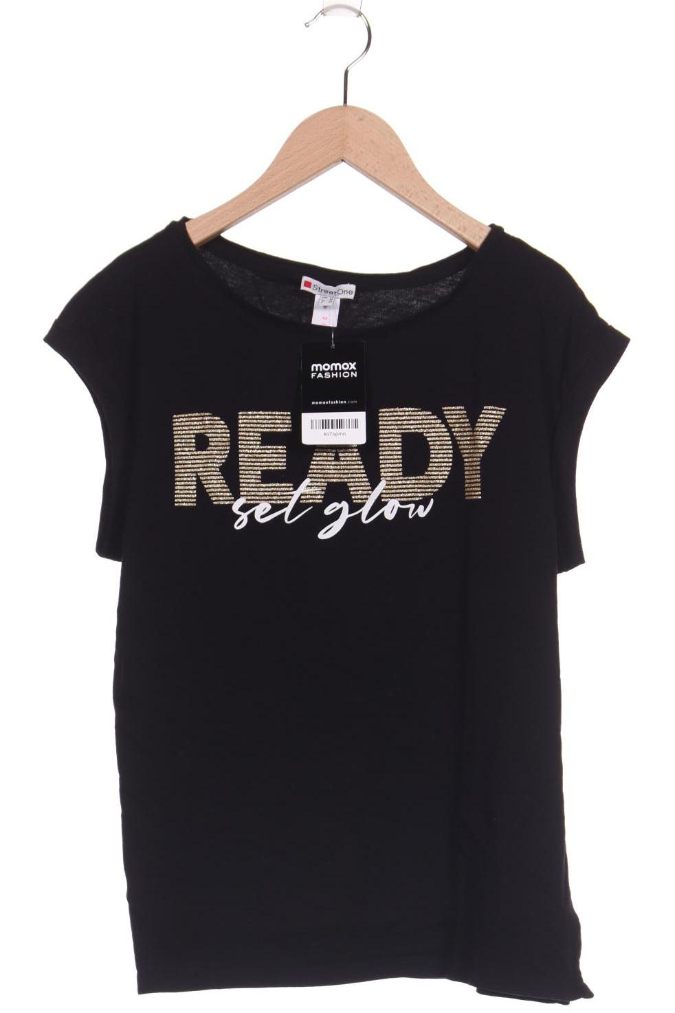 

Street One Damen T-Shirt, schwarz, Gr. 38