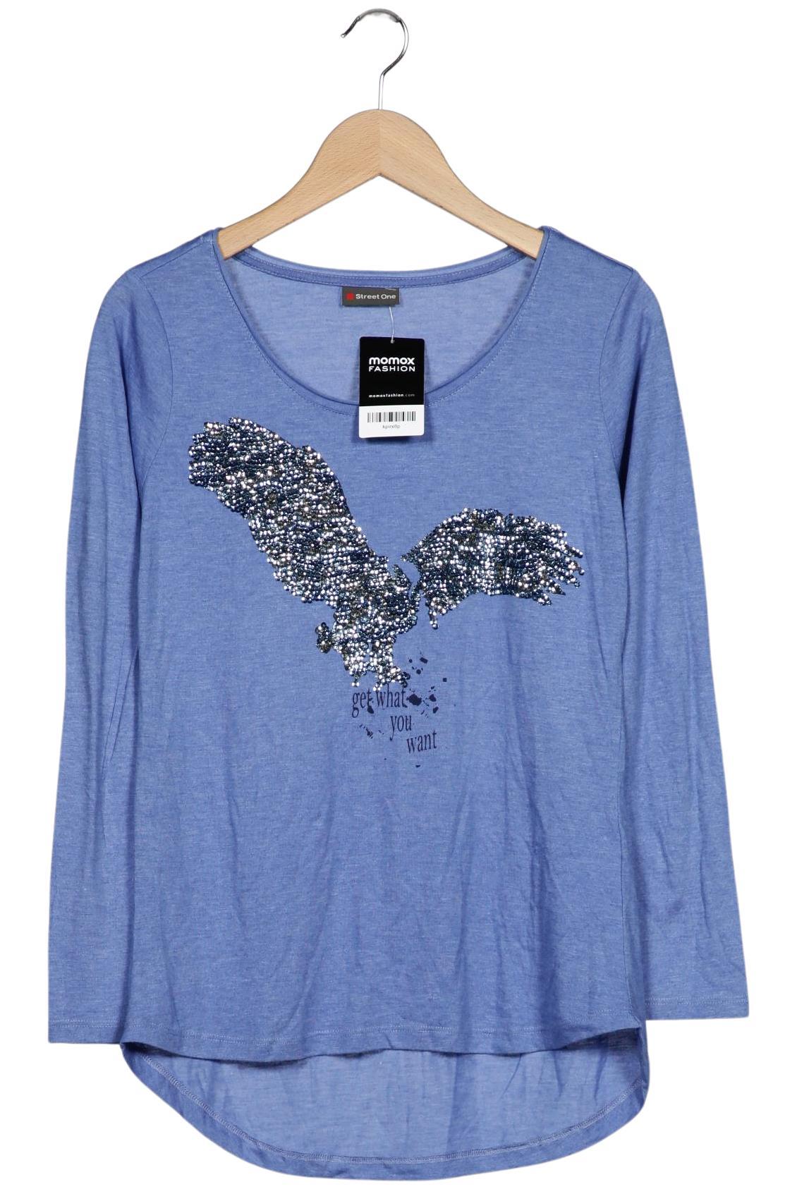 

Street One Damen Langarmshirt, hellblau, Gr. 38