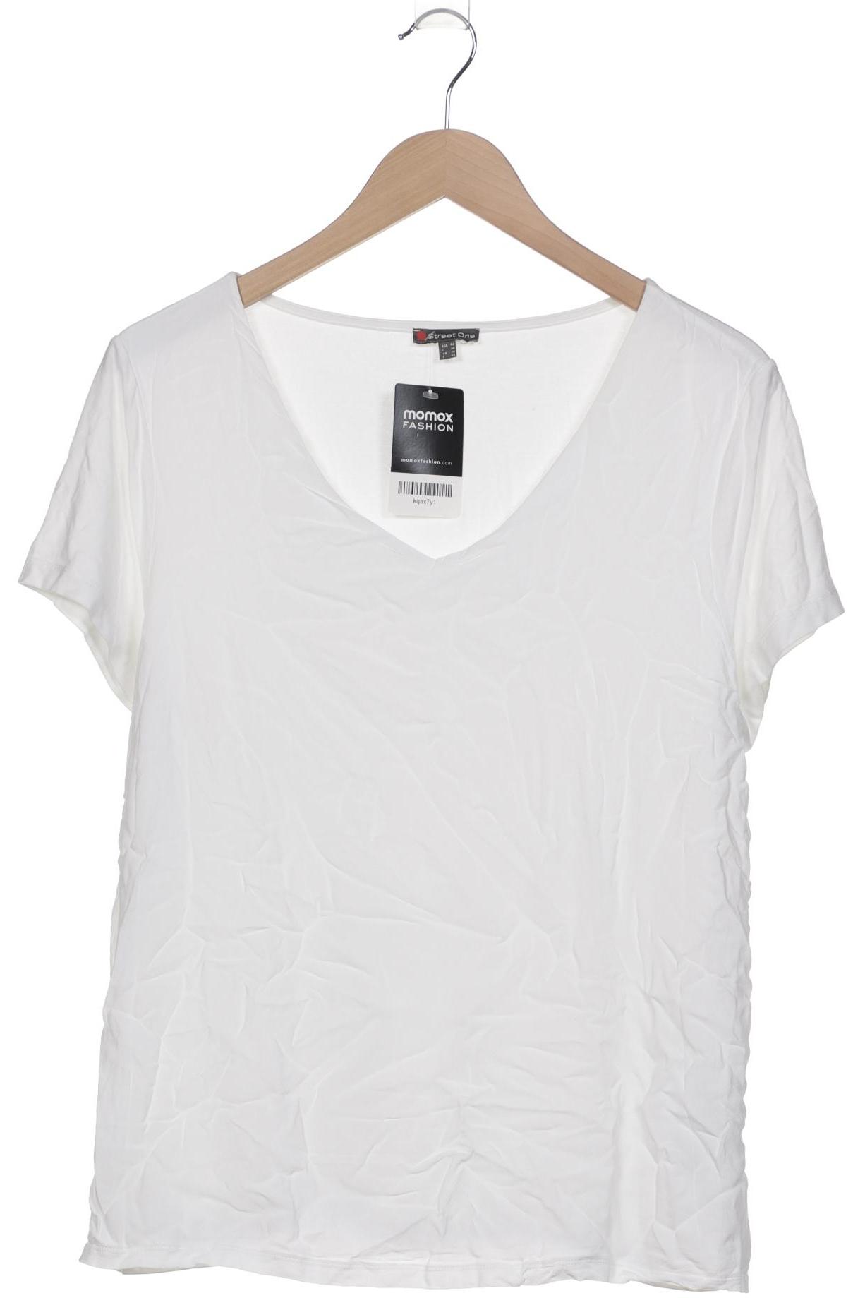 

Street One Damen T-Shirt, weiß, Gr. 42