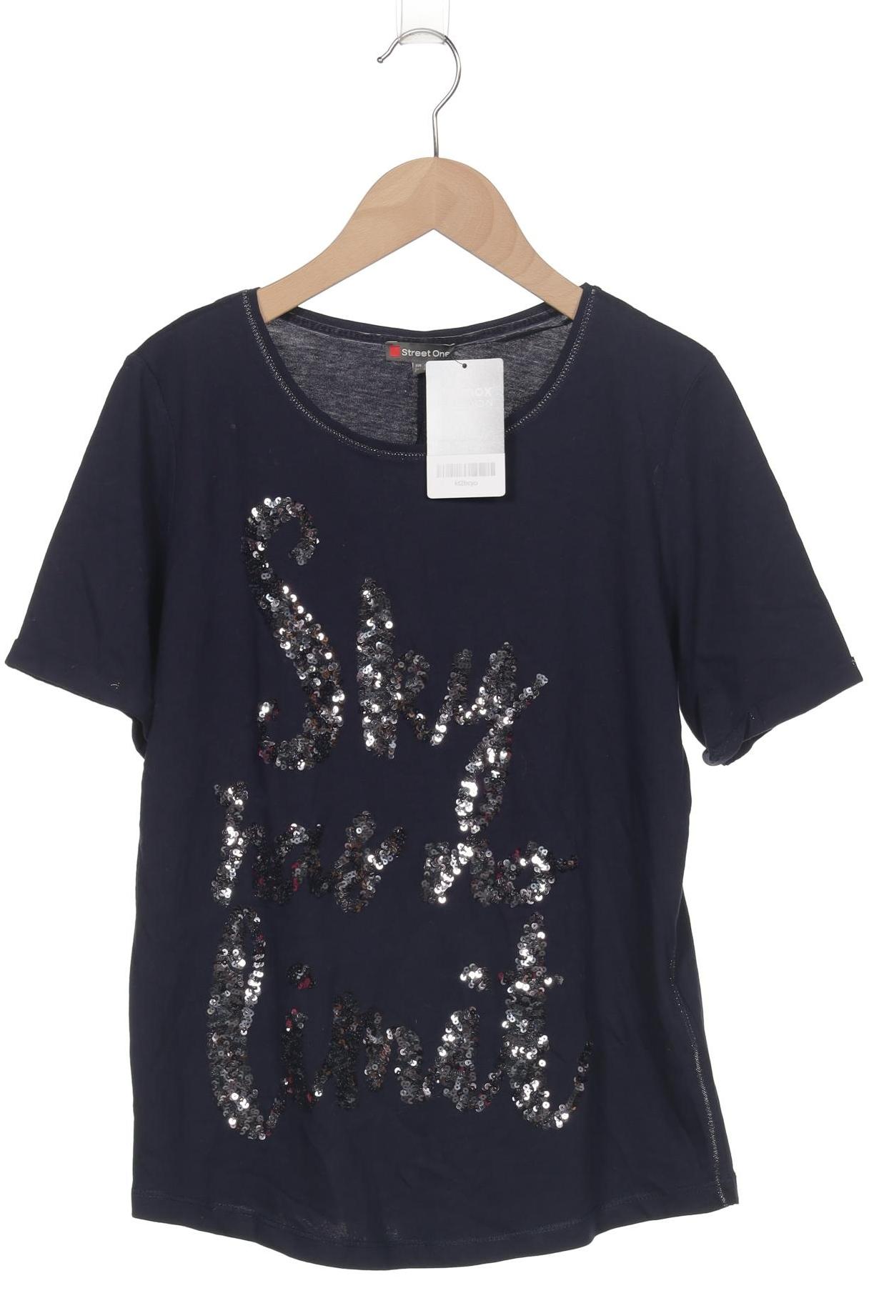 

Street One Damen T-Shirt, marineblau, Gr. 36